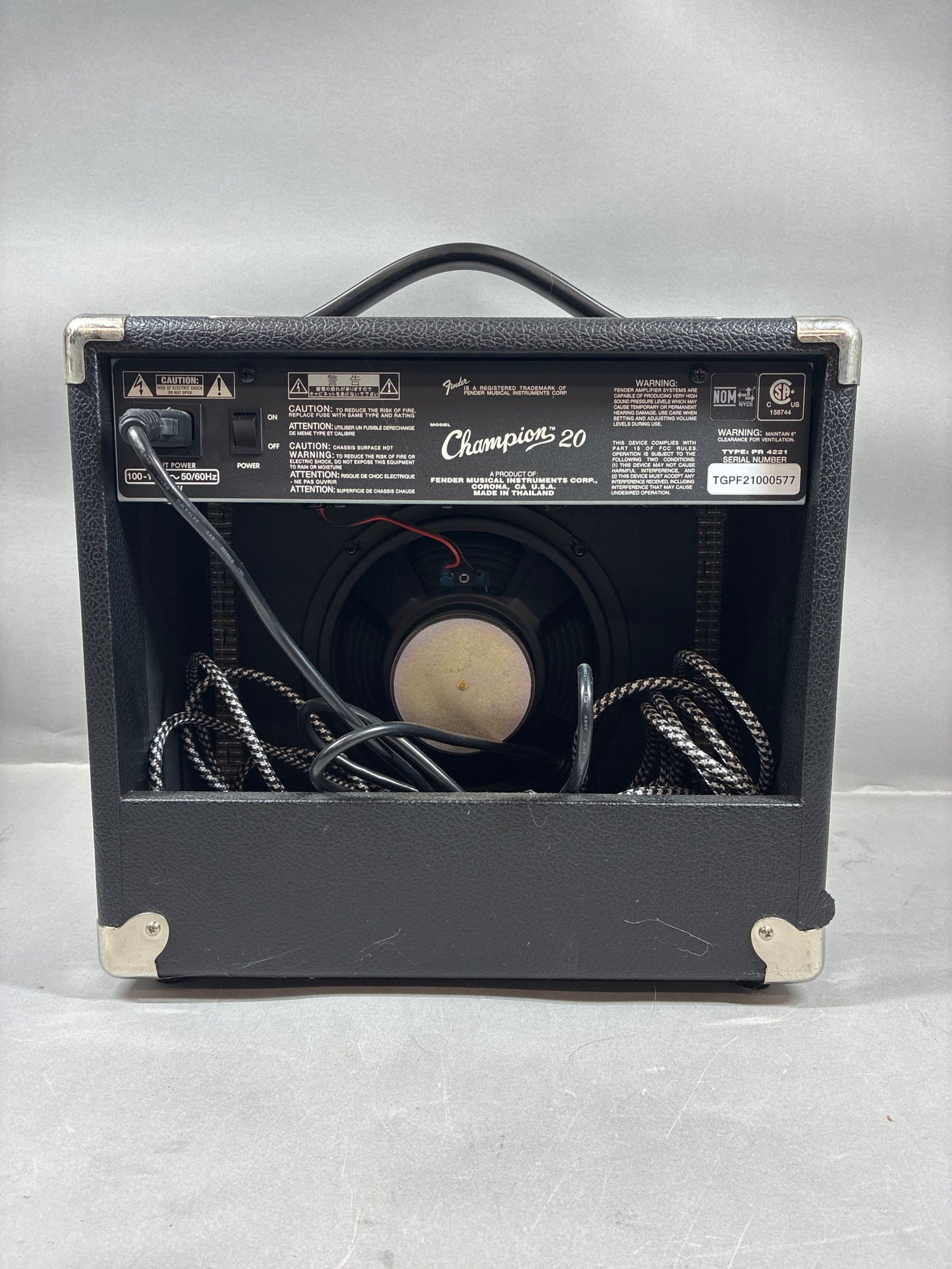 Fender Champion 20 Speaker Black
