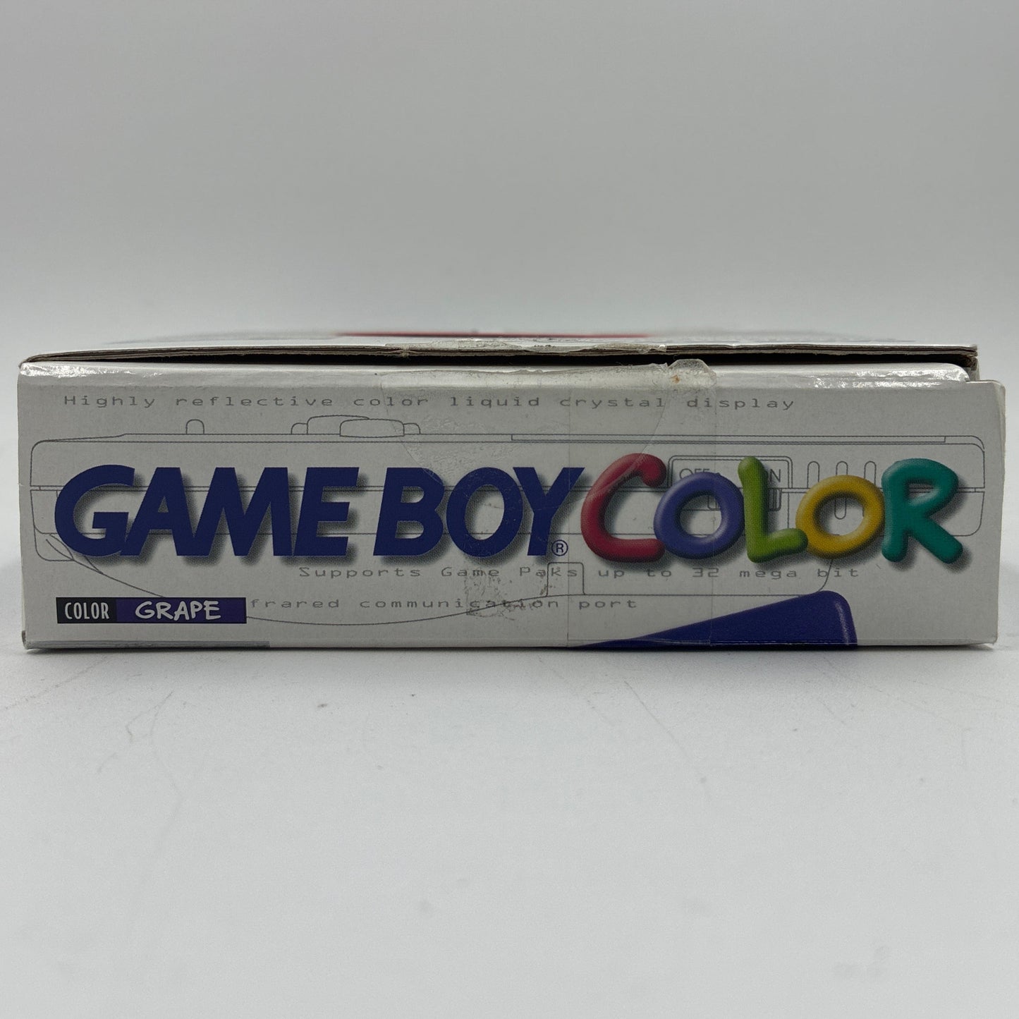 Nintendo Game Boy Color CGB-001 Grape W/ Original Box & Game Light