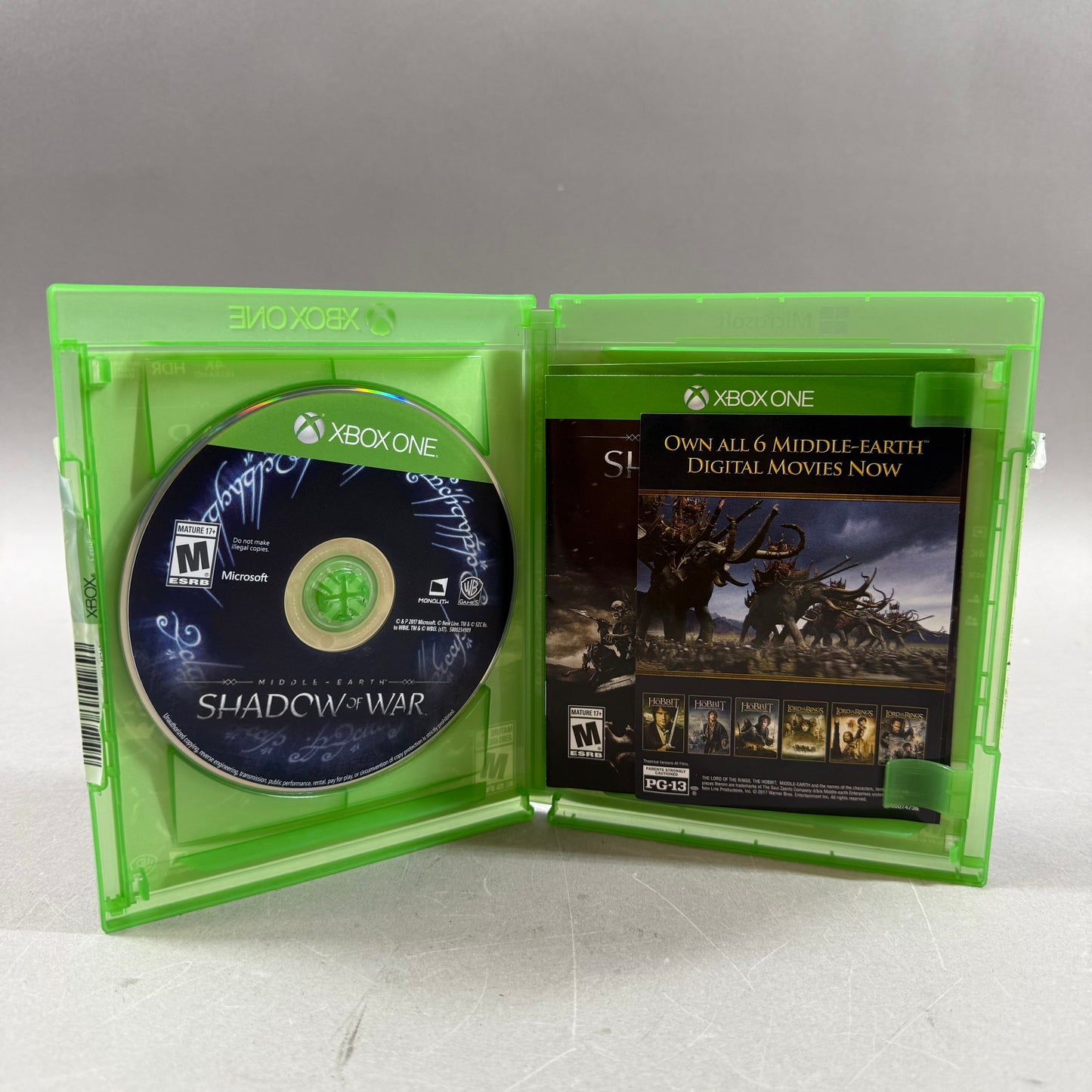 Middle Earth: Shadow of War (Microsoft Xbox One, 2017)