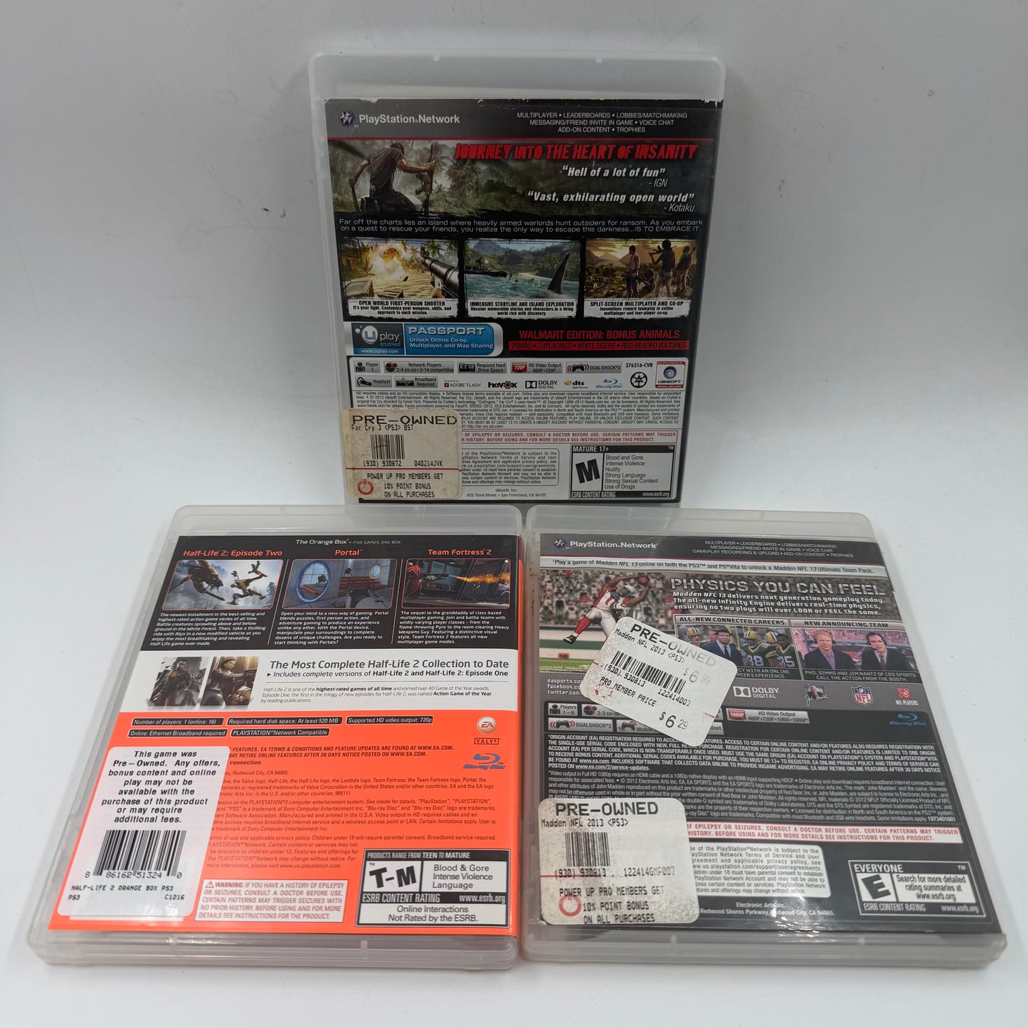 Lot of 3 Sony PlayStation 3 PS3 Games