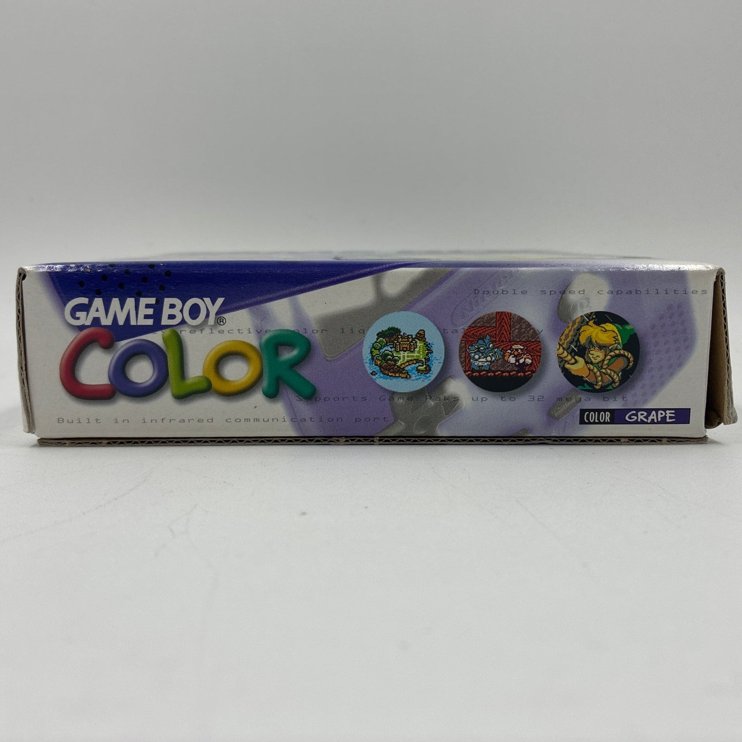 Nintendo Game Boy Color CGB-001 Grape W/ Original Box & Game Light