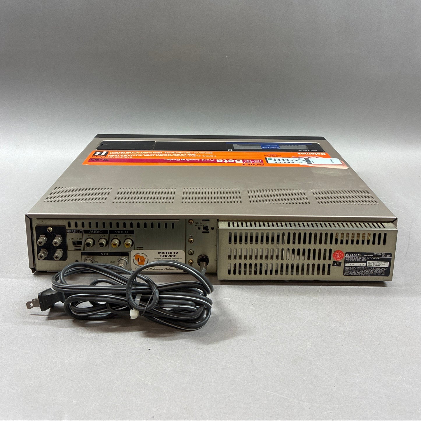 Sony SL-30 VCR Player TESTED