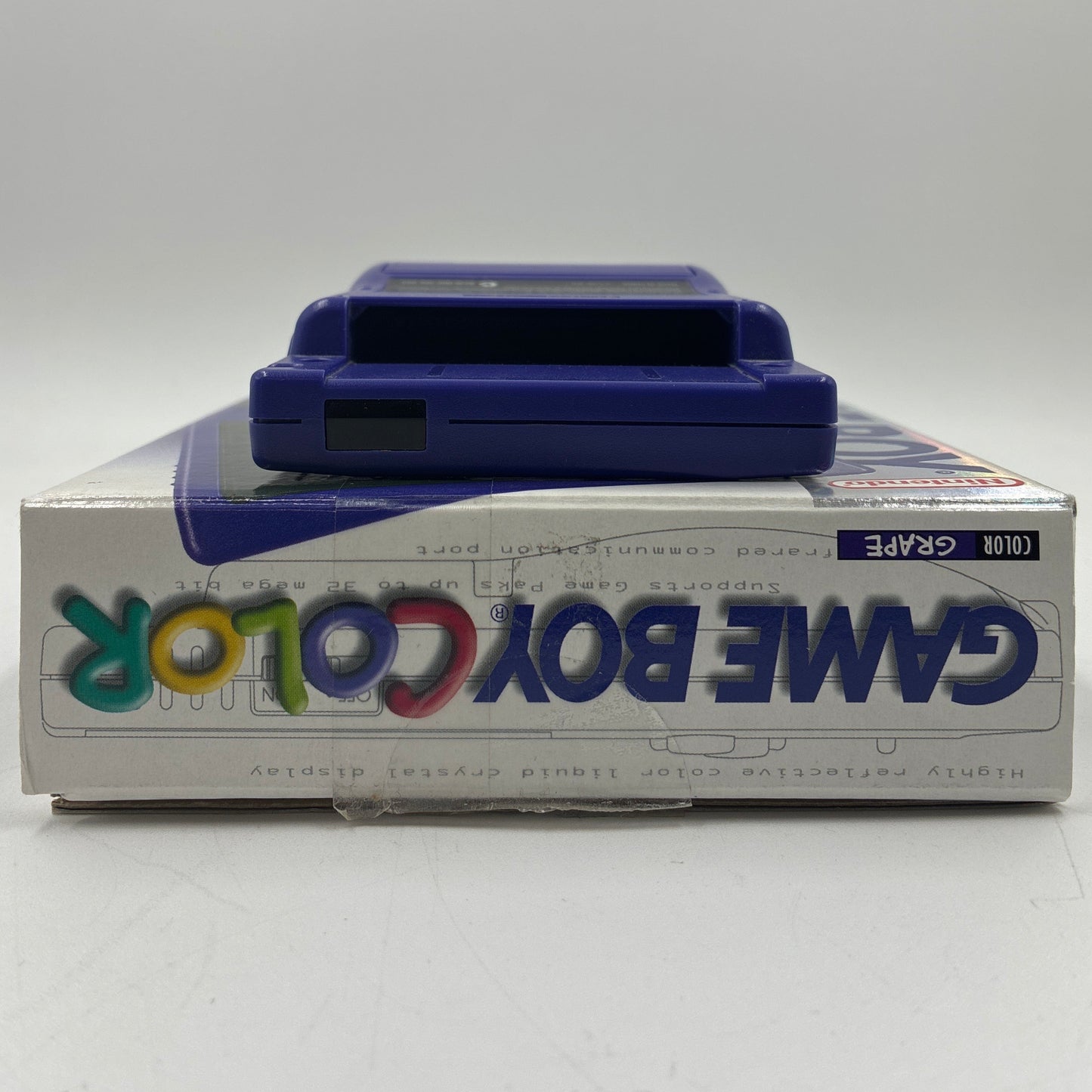 Nintendo Game Boy Color CGB-001 Grape W/ Original Box & Game Light