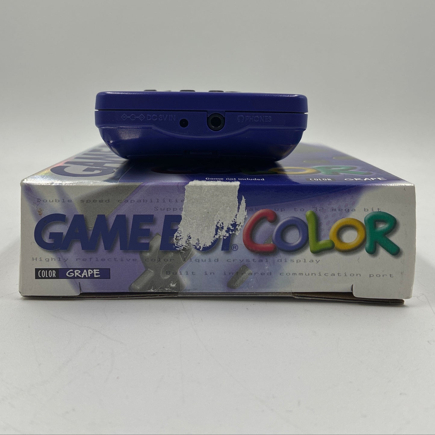 Nintendo Game Boy Color CGB-001 Grape W/ Original Box & Game Light