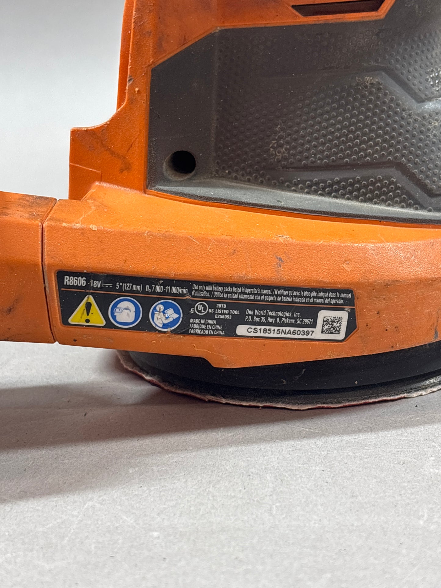 RIDGID 18-Volt Cordless 5 in. Random Orbit Sander