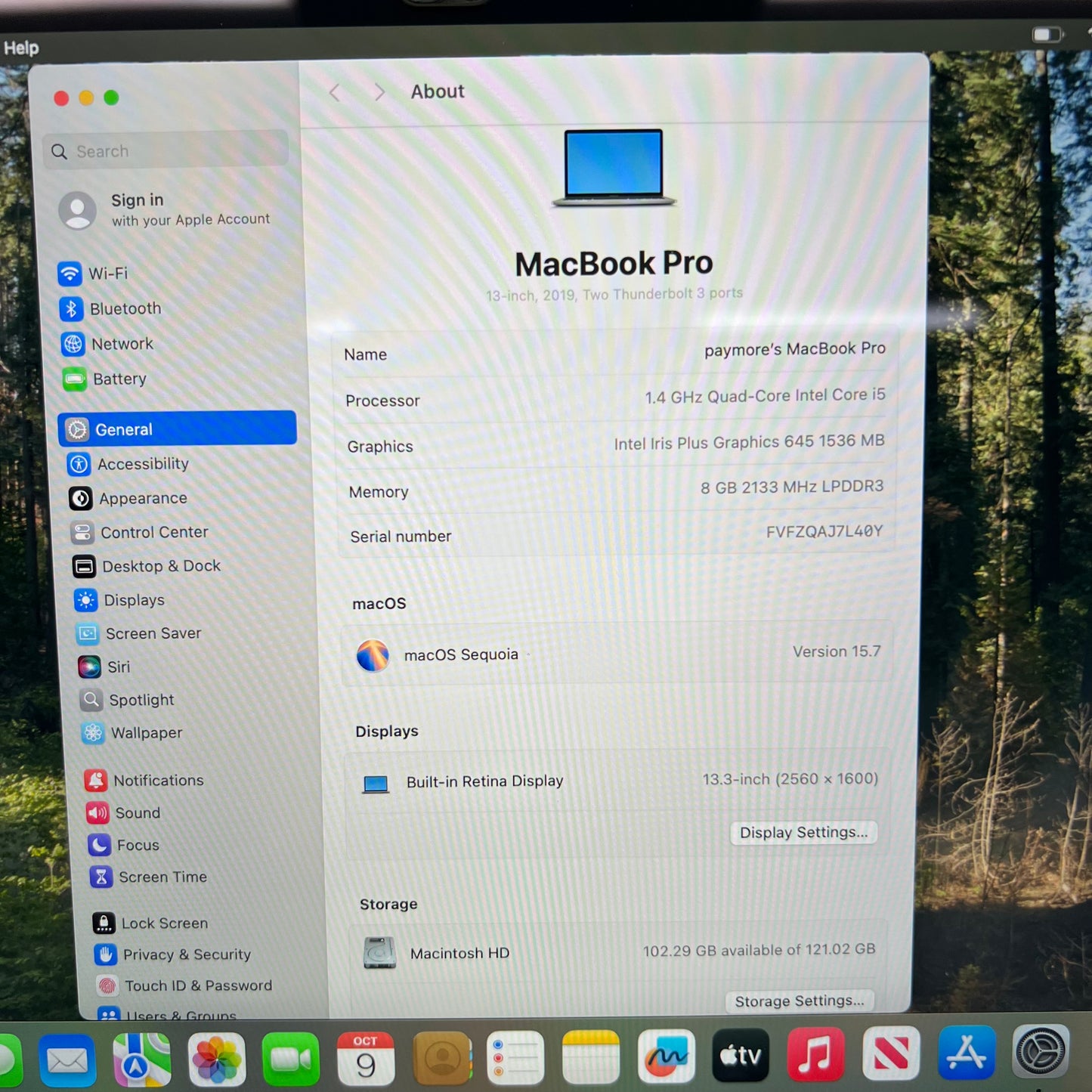 2019 Apple MacBook Air 13.3" i5 1.4GHz 8GB RAM 128GB SSD Silver A2159