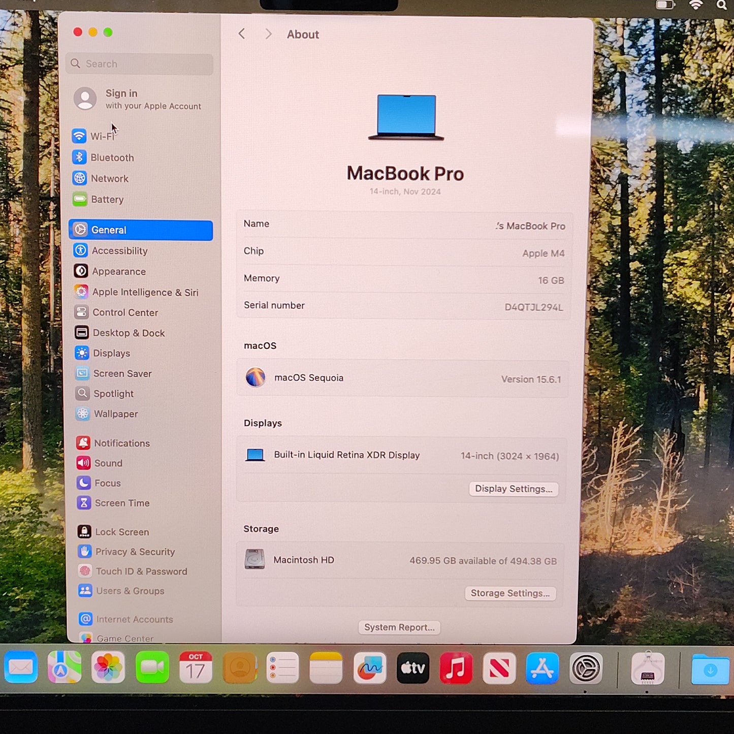 2024 Apple MacBook Pro 14" M4 10C GPU 4.5GHz 16GB RAM 500GB SSD A3112