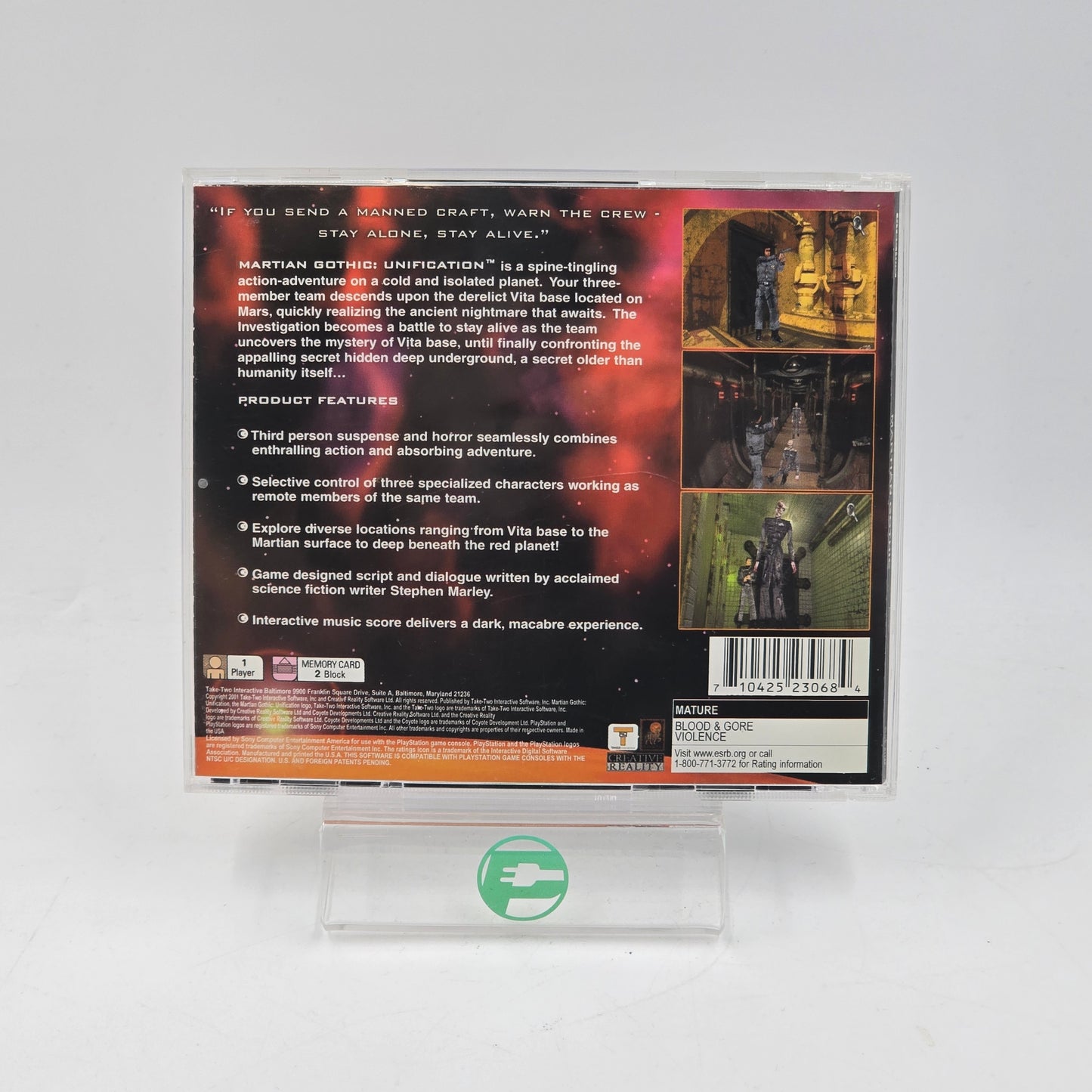 Martian Gothic Unification (Sony PlayStation 1 PS1, 2001)
