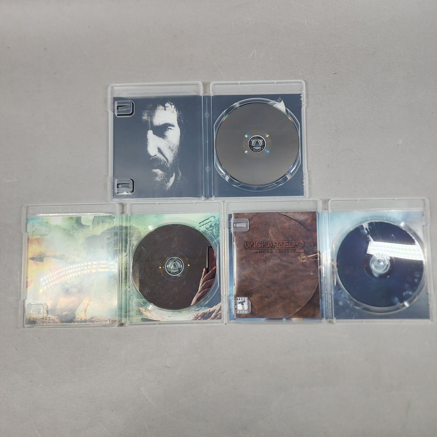 Last of Us, Uncharted 1 & 2 Lot of 3 PlayStation 3 PS3 Games