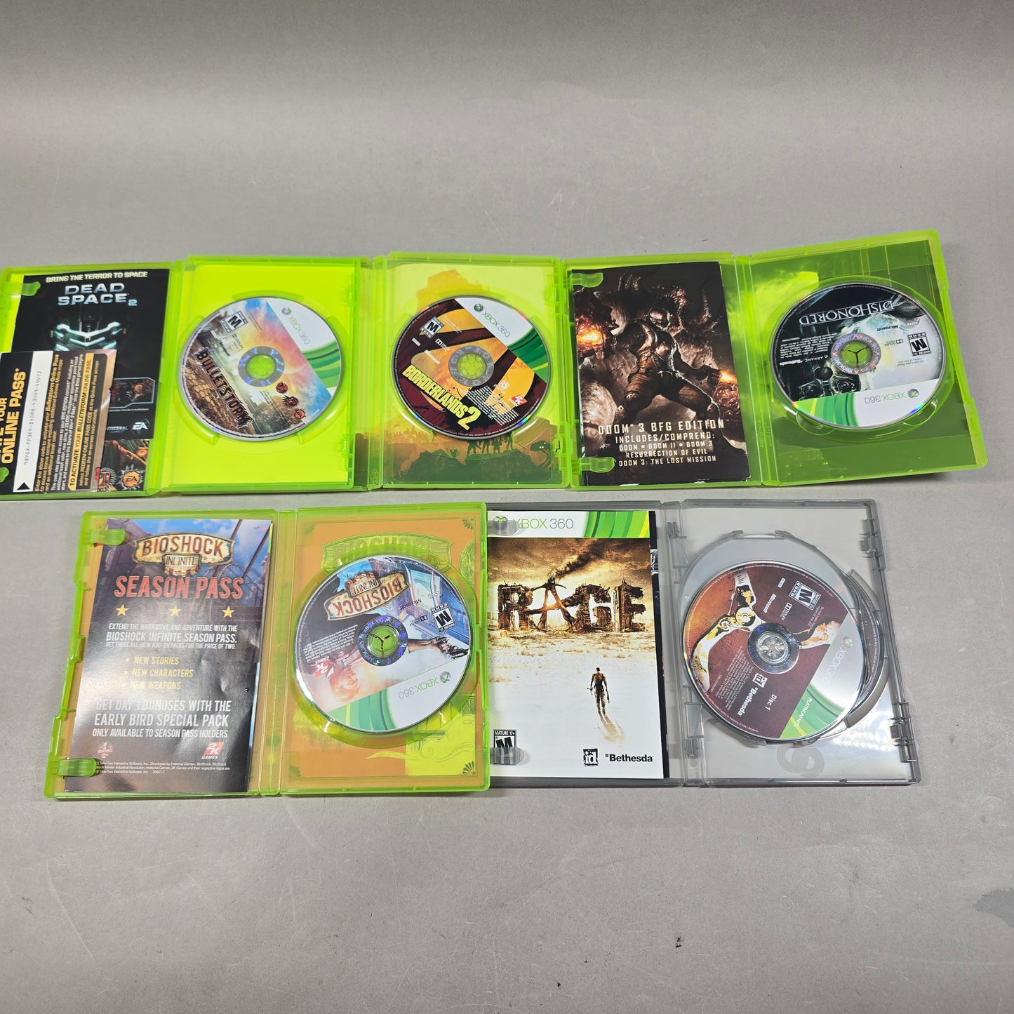 Lot of 5 Microsoft Xbox 360 Games