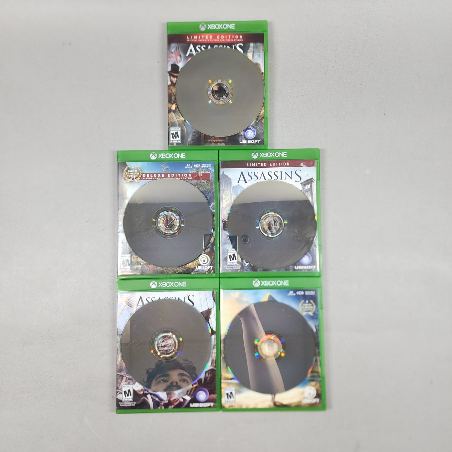Assassin's Creed Bundle Lot of 5 Microsoft Xbox One Games