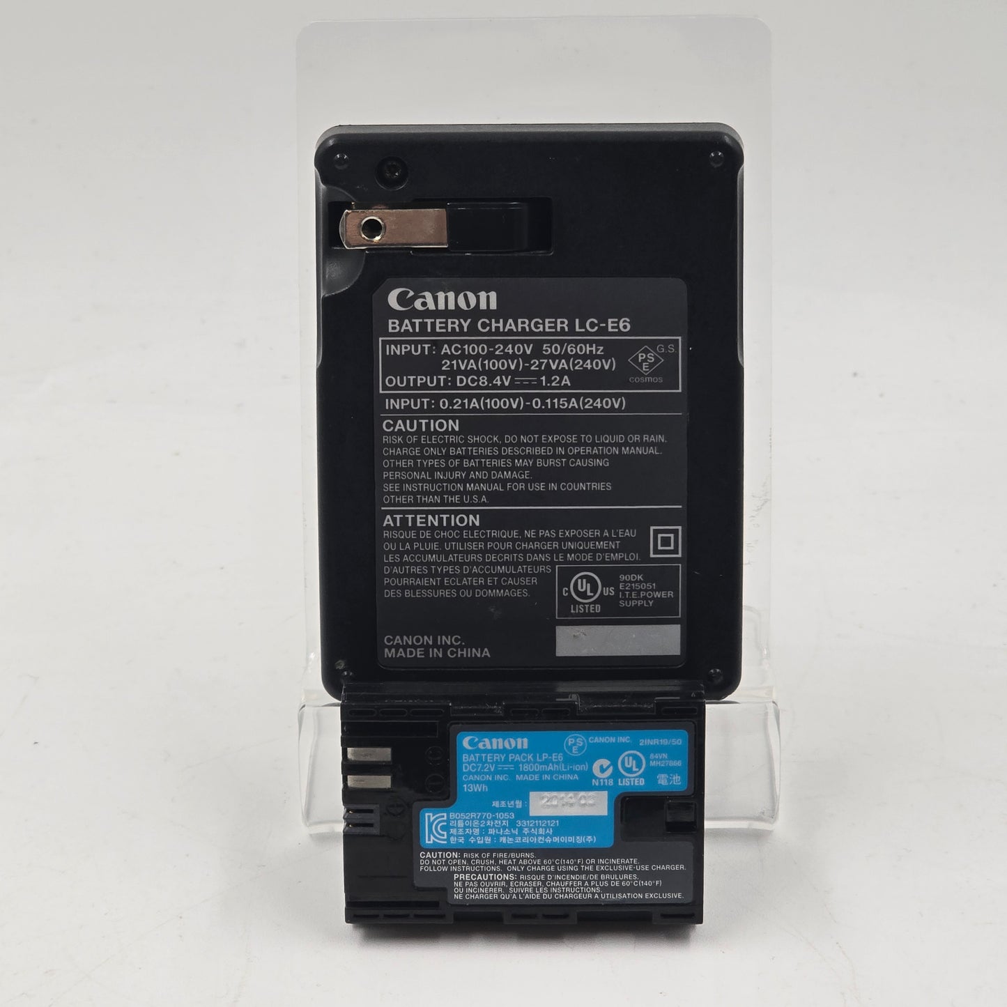 Canon LC-E6 Battery 2INR19/50 and Charger Combo
