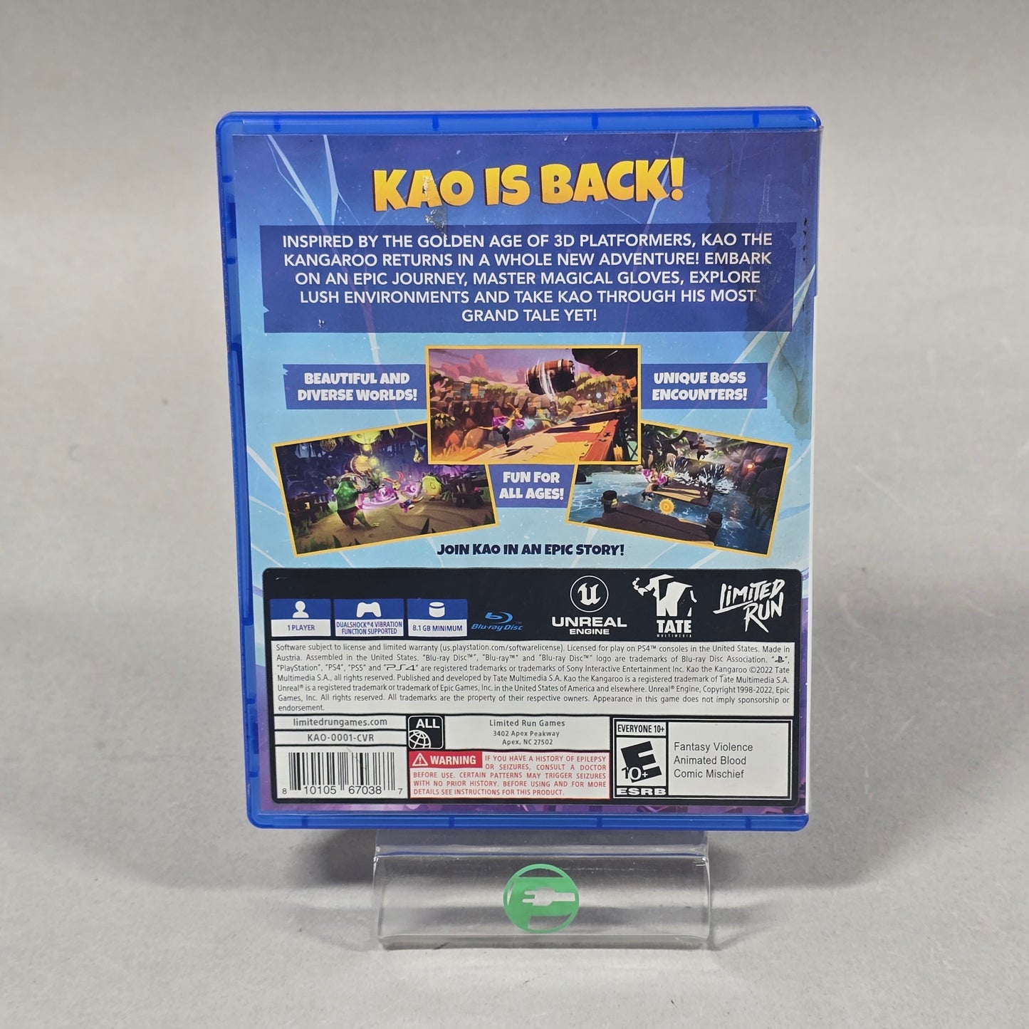 Kao The Kangaroo (Sony PlayStation 4 PS4, 2022)