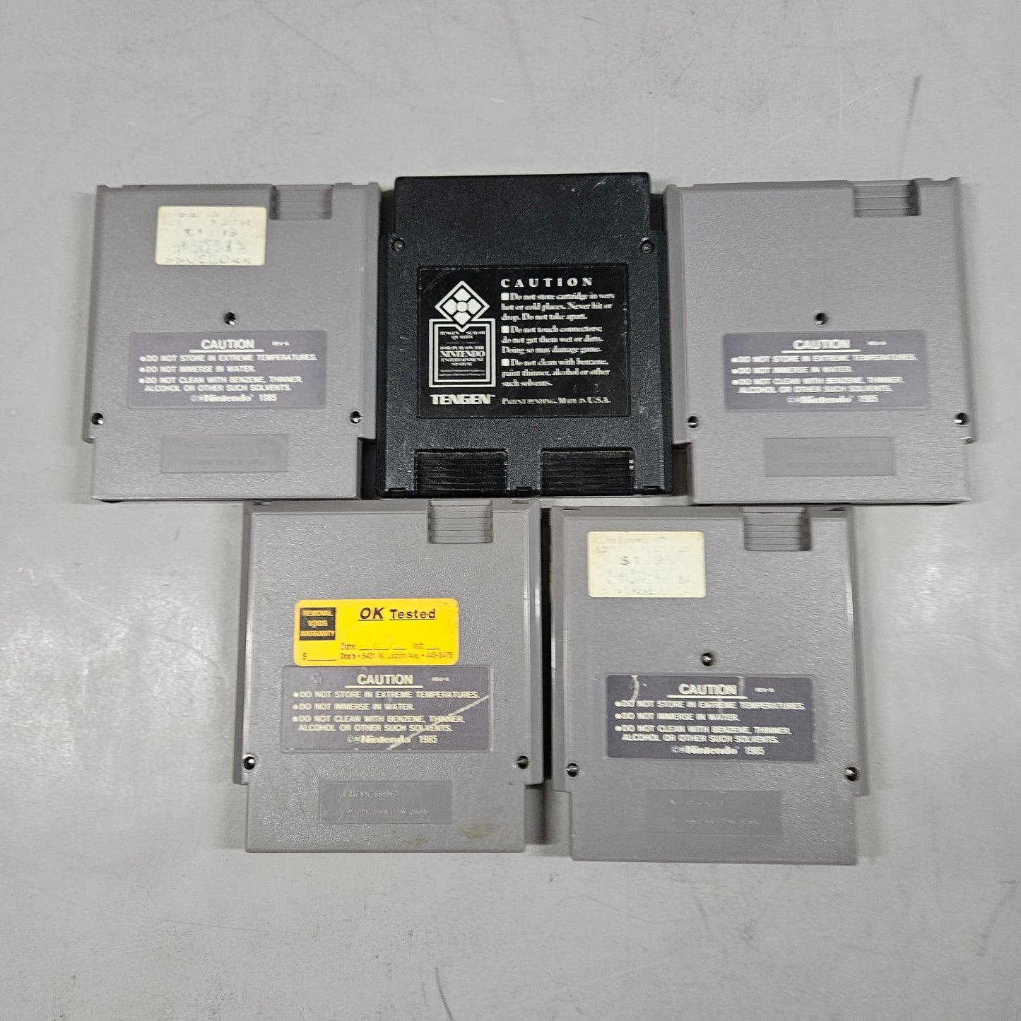 Lot of 5 Nintendo NES Games