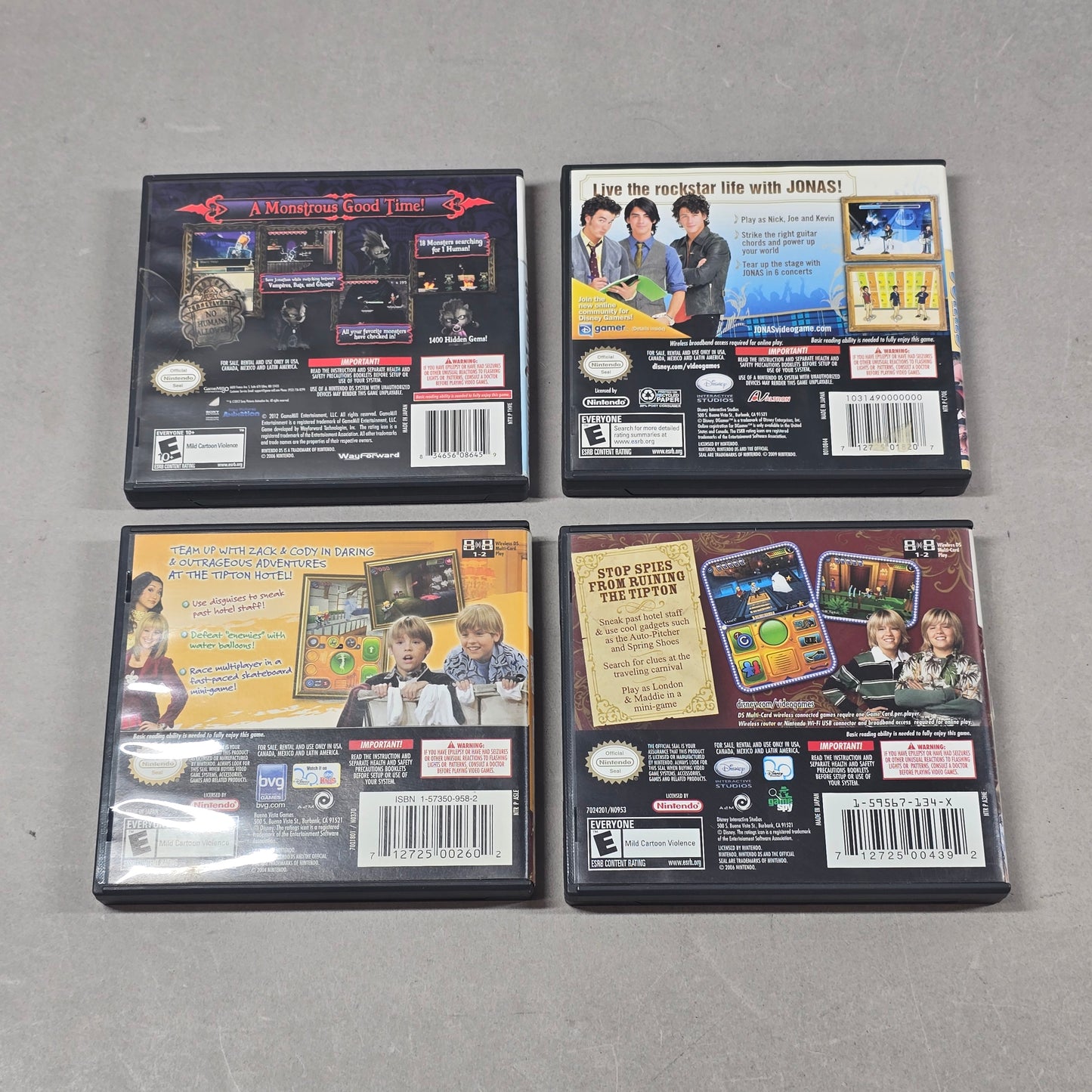 Lot of 4 Nintendo DS Games