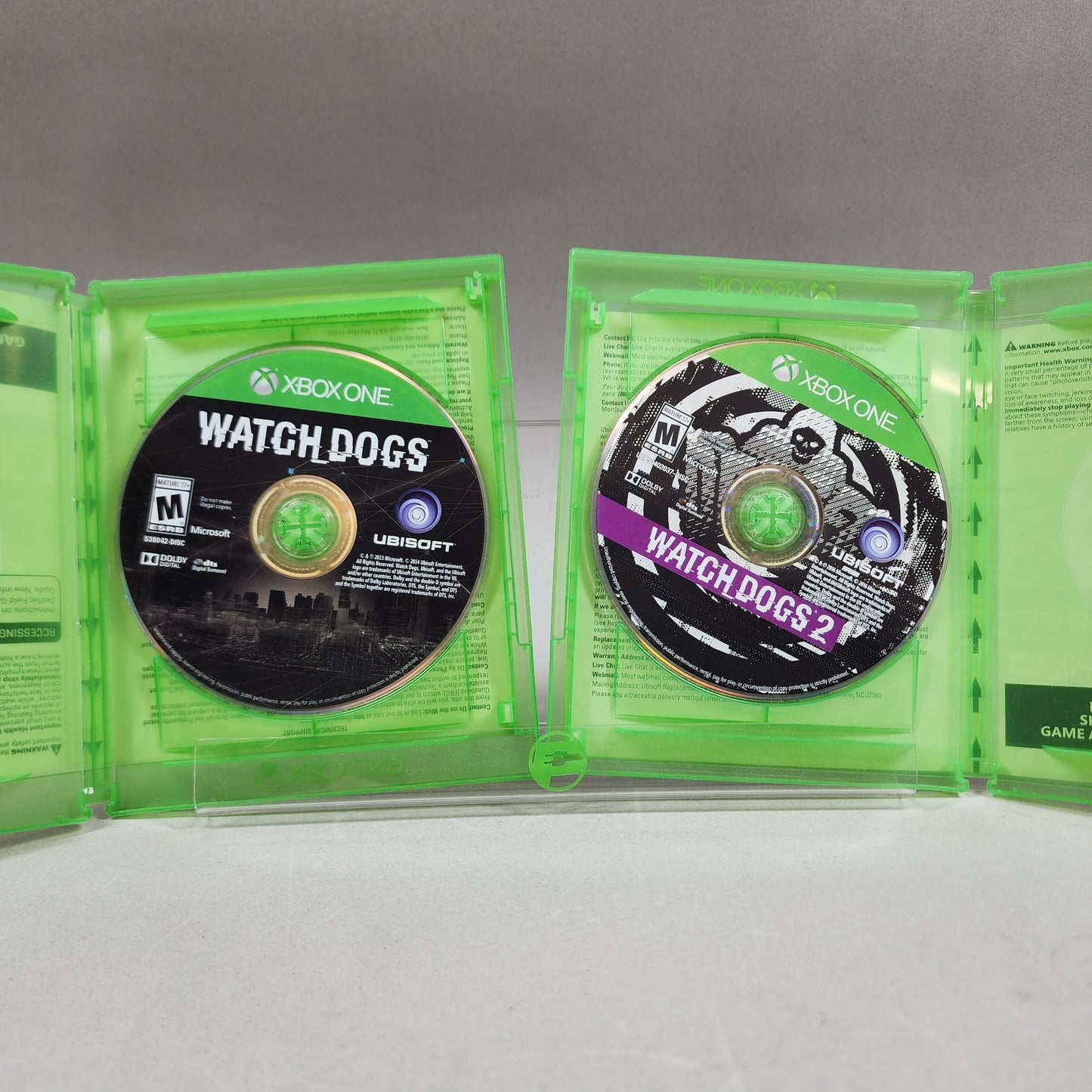 Watch Dogs 1 & 2 Lot of 2 Xbox One Games