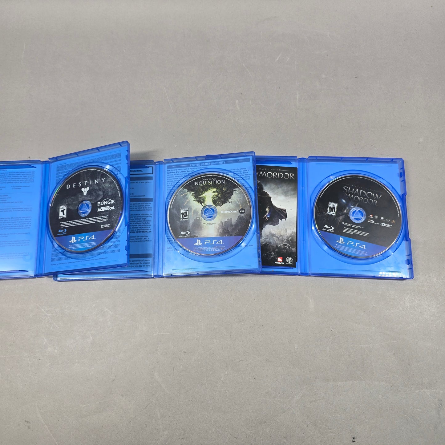 Lot of 3 Sony PlayStation 4 PS4 Games