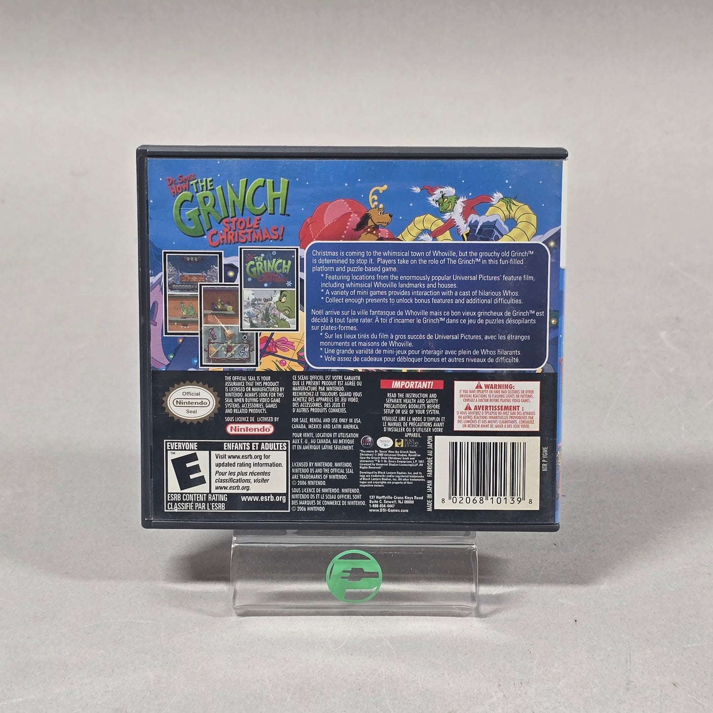 Dr Seuss How the Grinch Stole Christmas (Nintendo DS, 2007)