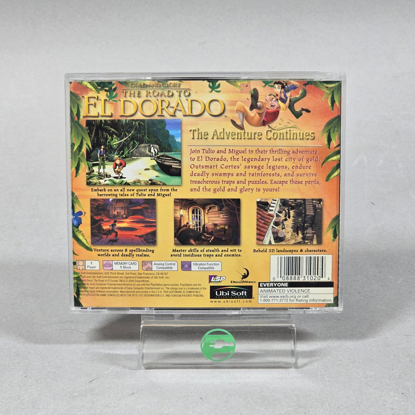 Gold and Glory The Road to El Dorado (Sony PlayStation 1 PS1, 2000)
