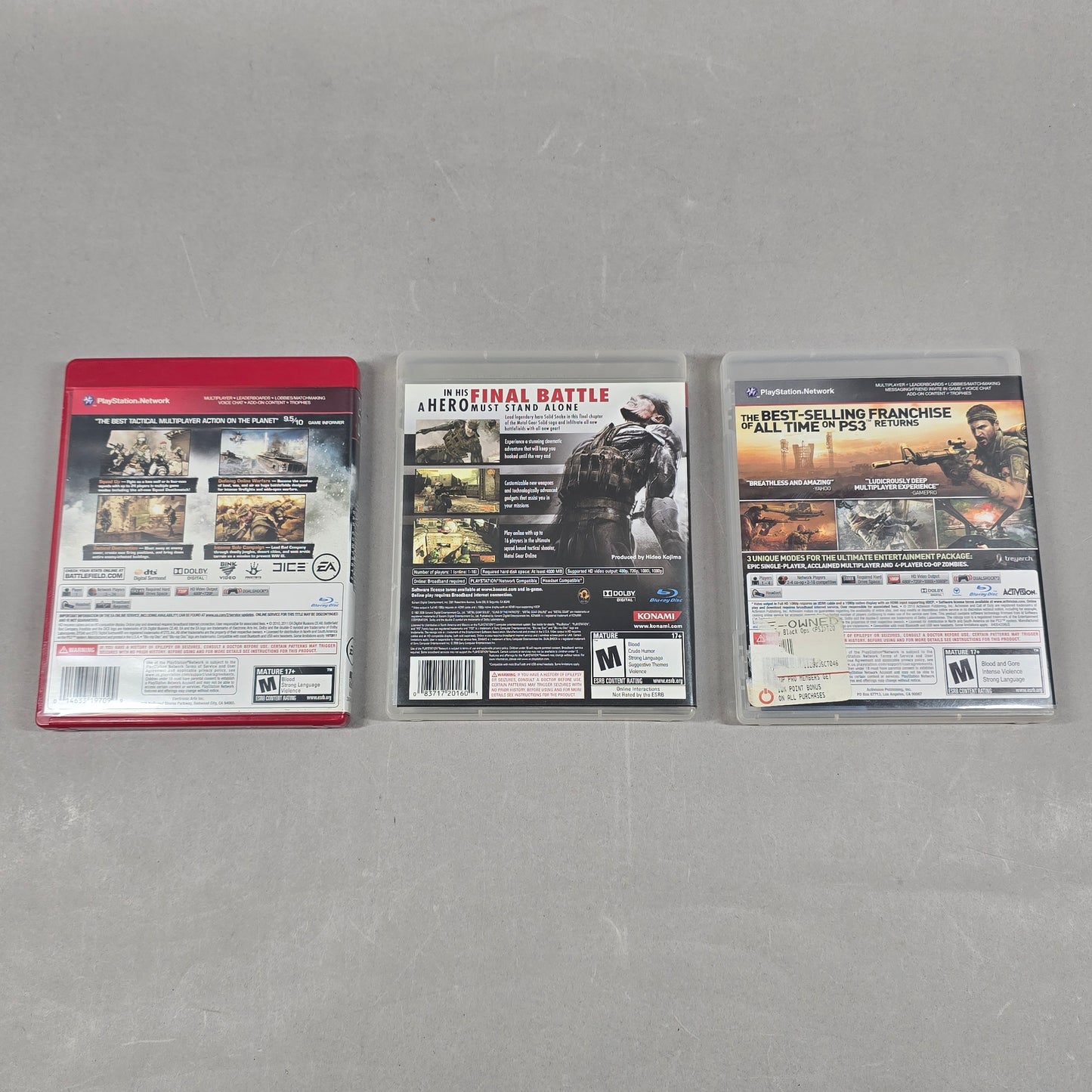 Lot of 3 Sony PlayStation 3 PS3 Games
