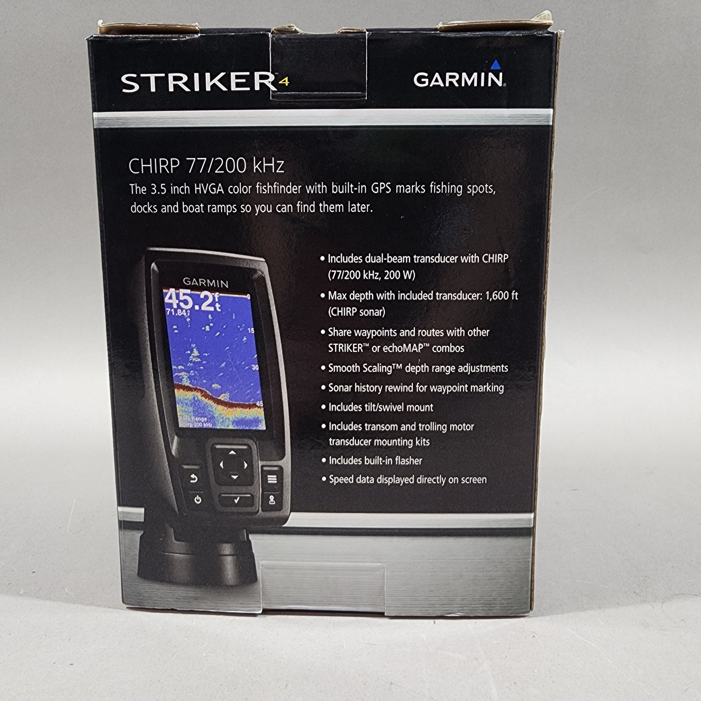 Garmin Chirp 77/200 kHz GPS Fishfinder STRIKER 4