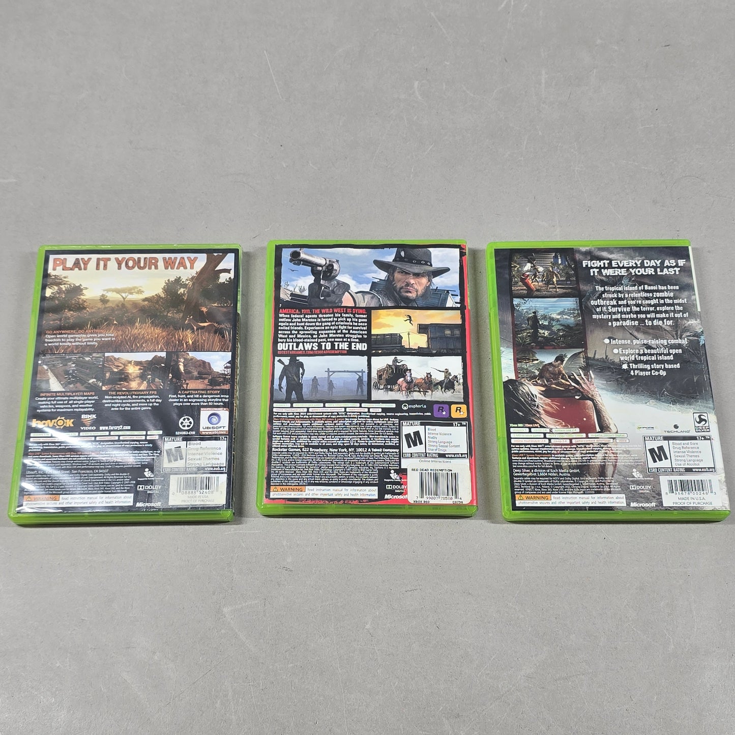 Lot of 3 Microsoft Xbox 360 Games