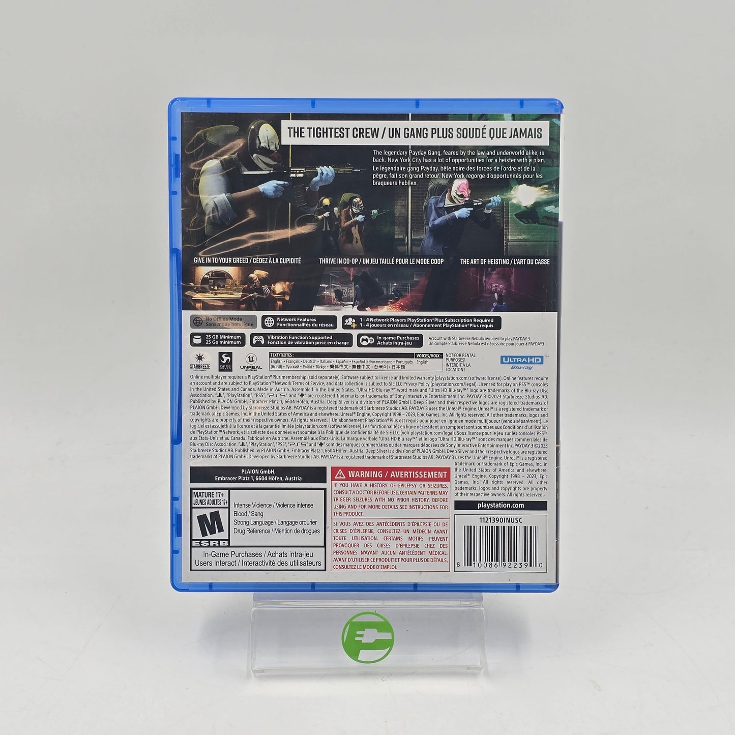 Payday 3 (Sony PlayStation 5 PS5, 2023)