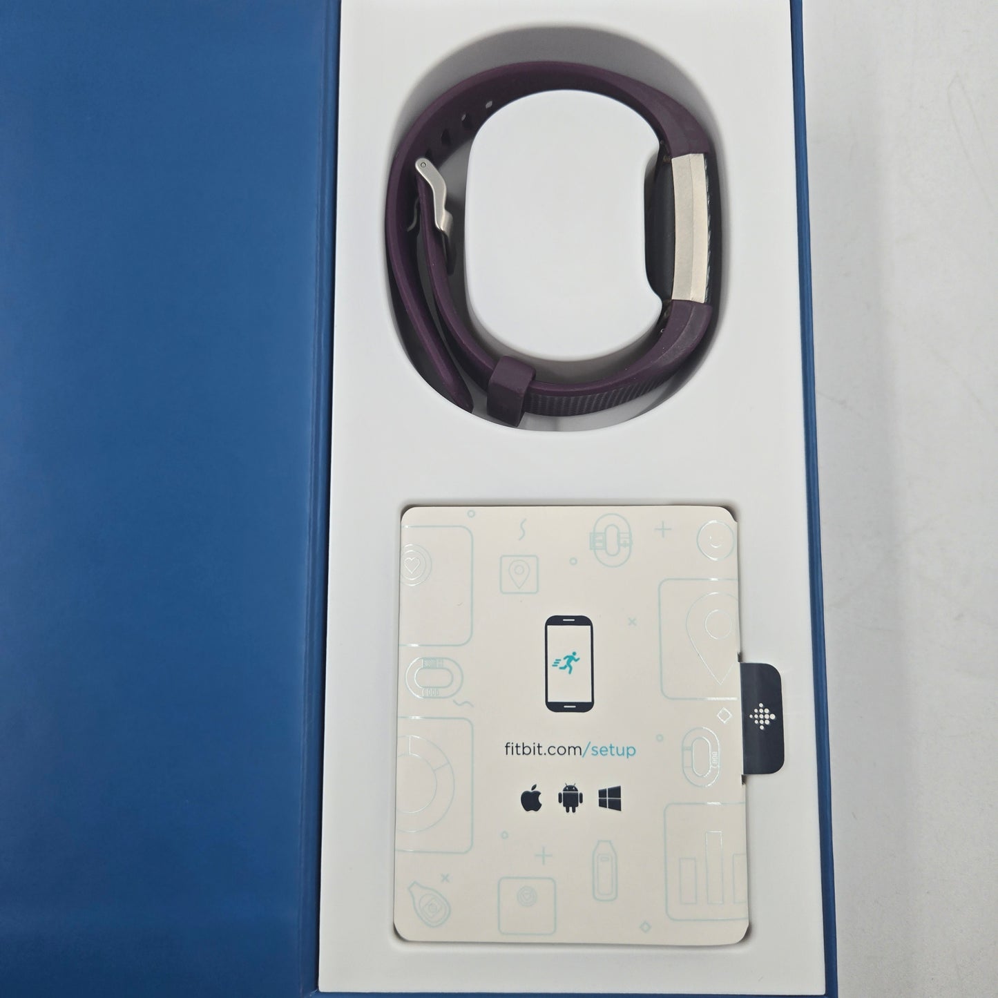 Fitbit Charge 2 Stainless Steel Tracker Plum Band