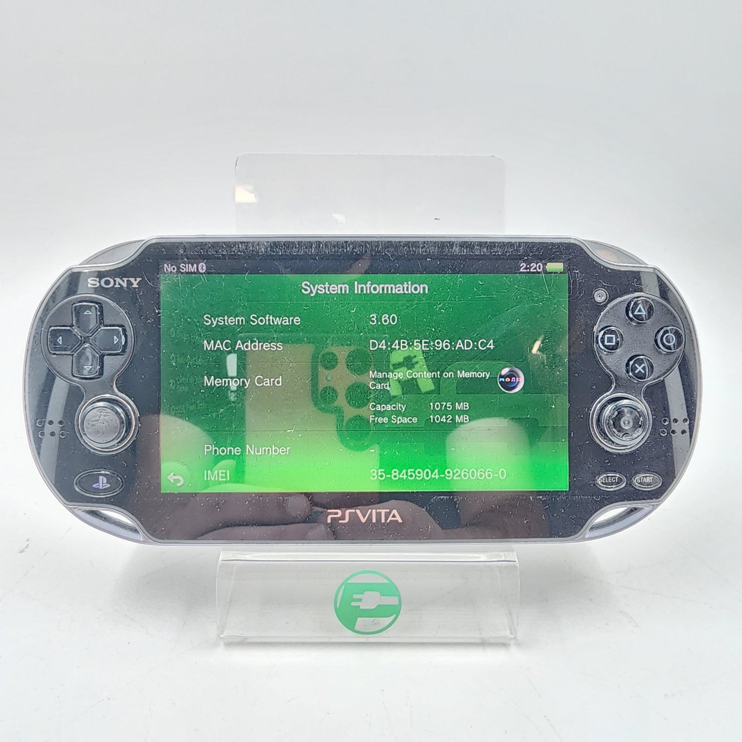 Sony Playstation Vita PS Vita PCH-1100 Handheld Game System Black