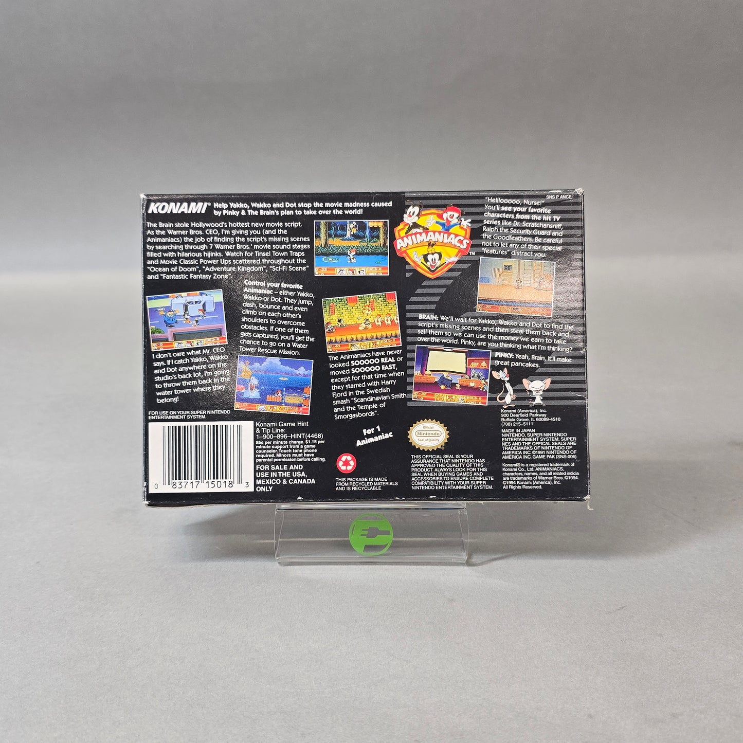 Animaniacs (Super Nintendo SNES, 1994)