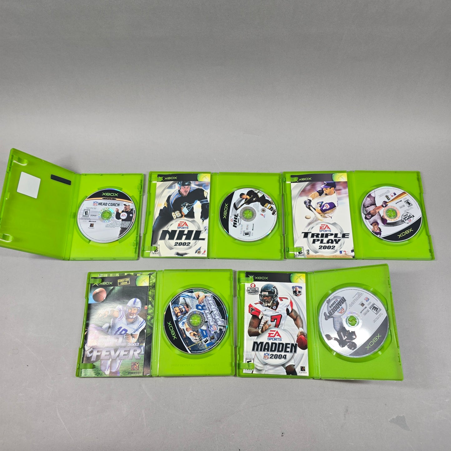 Lot of 5 Microsoft Original Xbox Games Sports Game Bundle