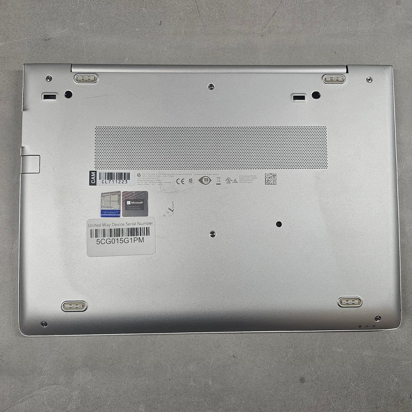 HP EliteBook 15-EG0067ST 15.6" i5-8265U 1.8GHz 8GB RAM 256GB SSD