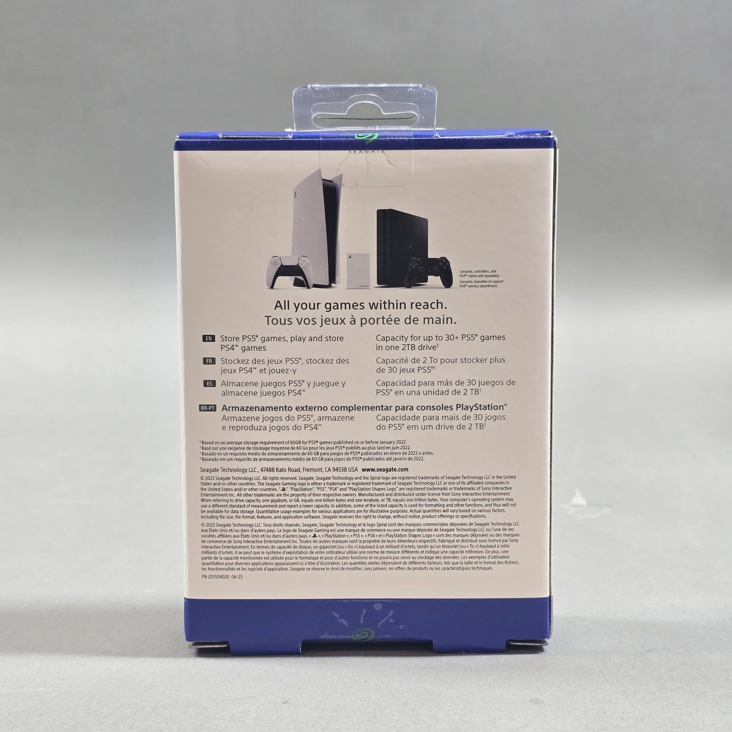 New Seagate Playstation Game Drive 2TB HDD Hard Drive 3M5AP7-570