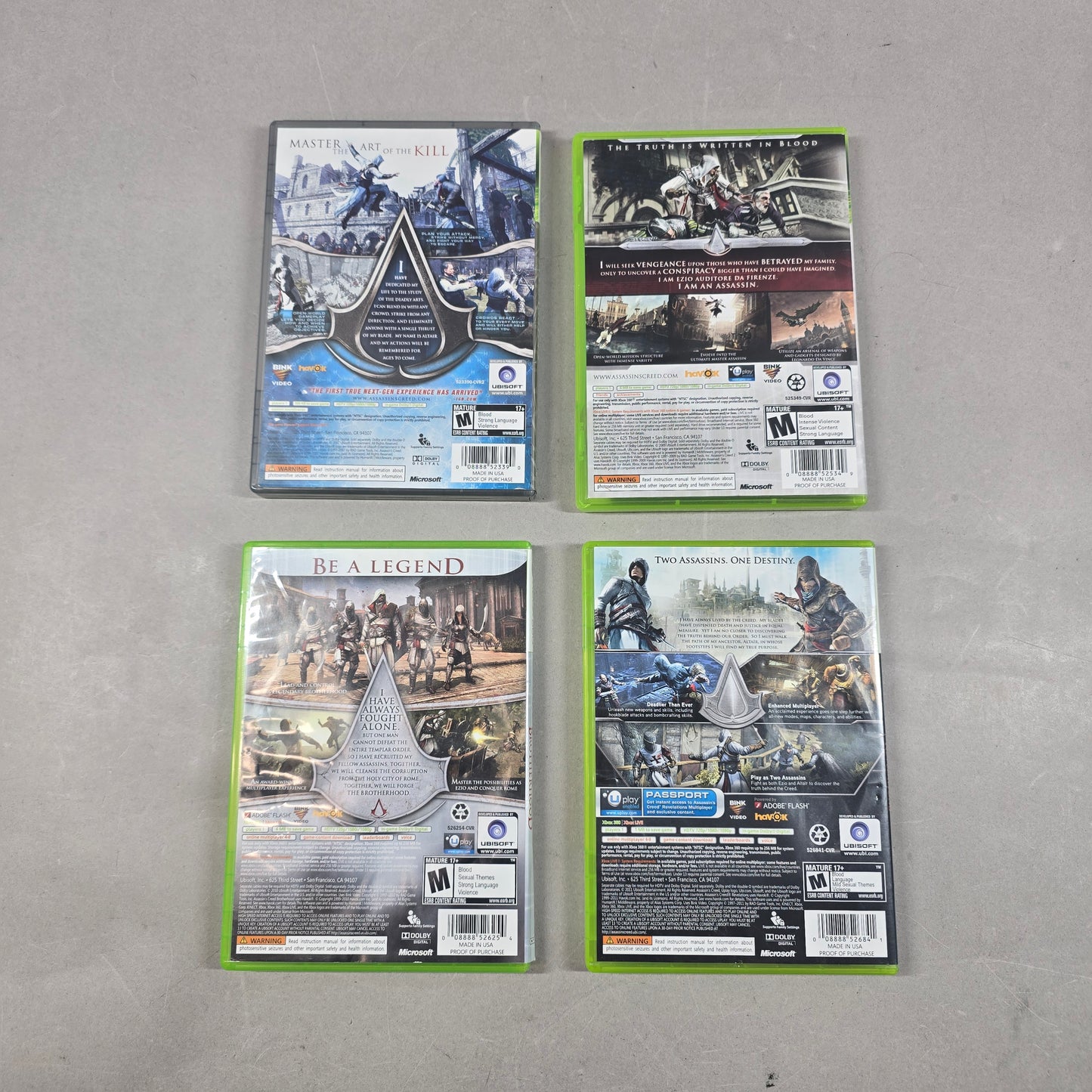 Lot of 4 Microsoft Xbox 360 Games