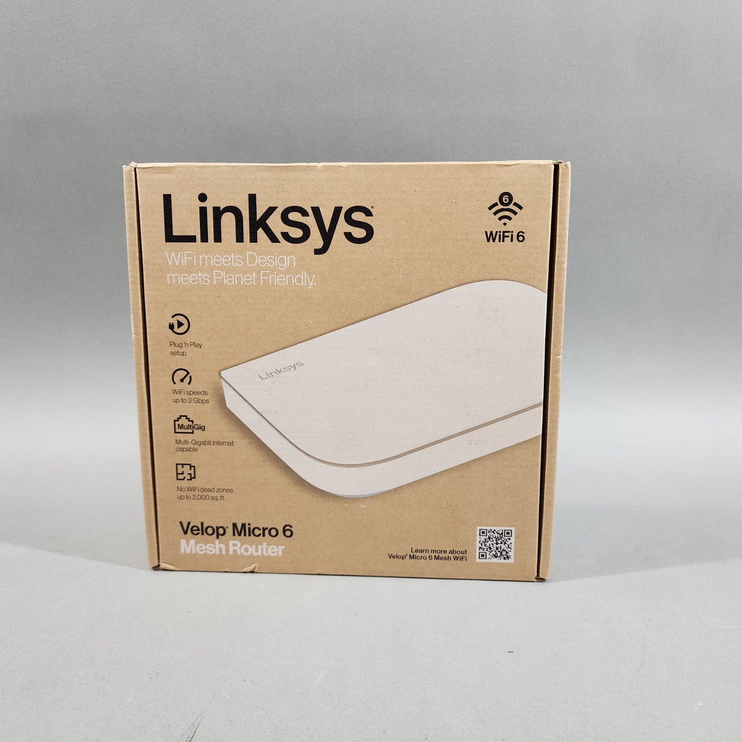 New Linksys Velop Micro 6 Dual Band 41V-300-2619R Mesh Router
