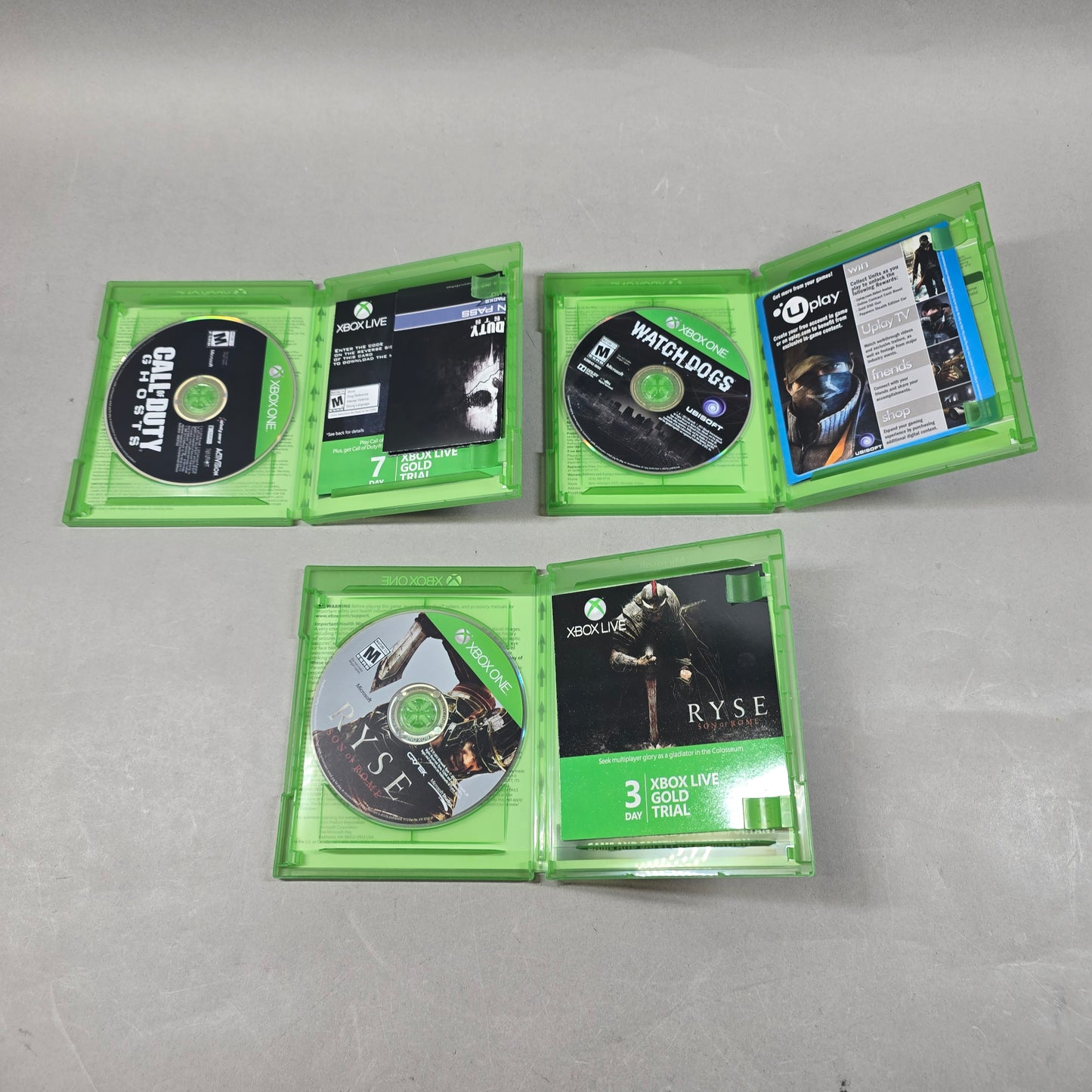 Lot of 3 Microsoft Xbox One Games