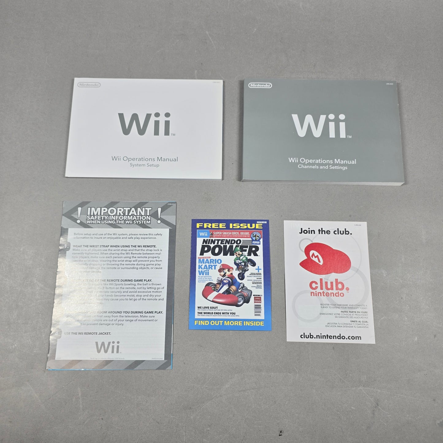 Nintendo Wii Video Game Console RVL-001 White