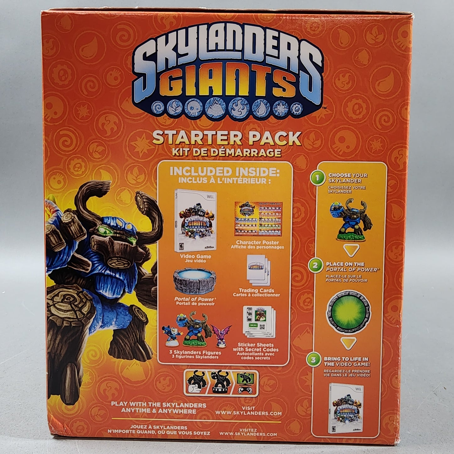 Nintendo Wii Skylander Giants Bundle Video Game Console RVL-101 Aqua Blue