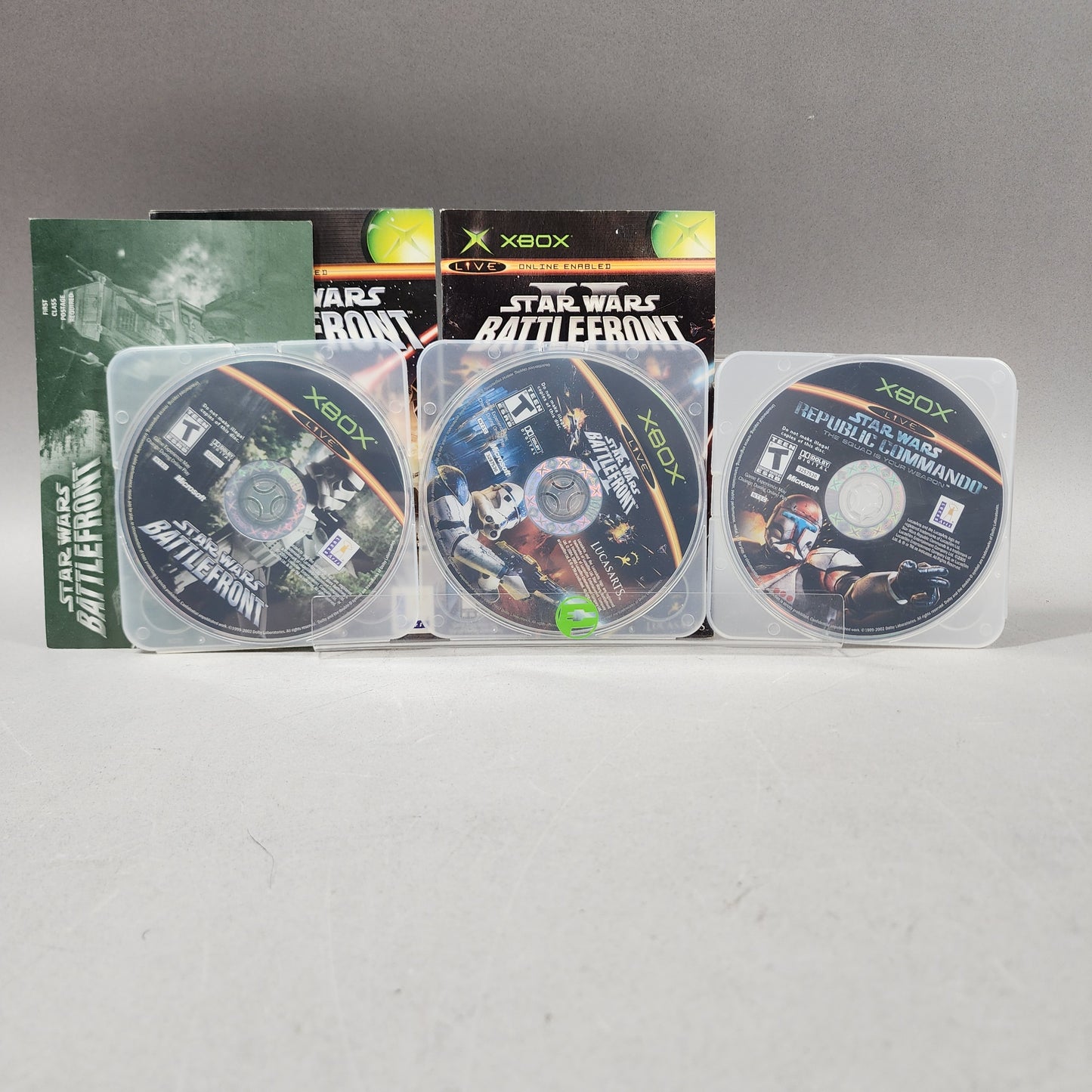 Lot of 3 Microsoft Original Xbox Games Star Wars Bundle