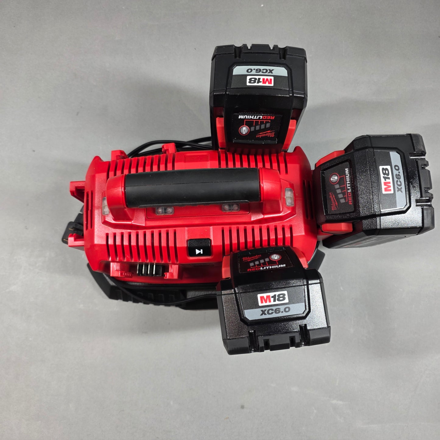 Milwaukee Charger with 3 6.0 Batterys