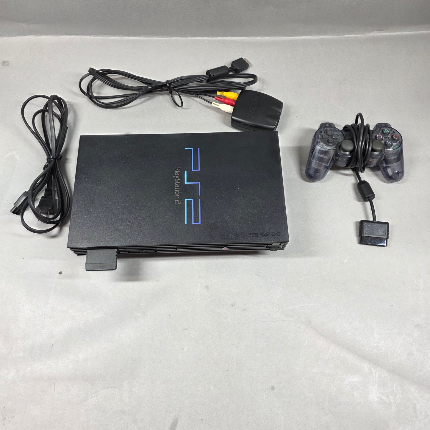 Sony PlayStation 2 PS2 8MB Black Console Gaming System CBEH1000