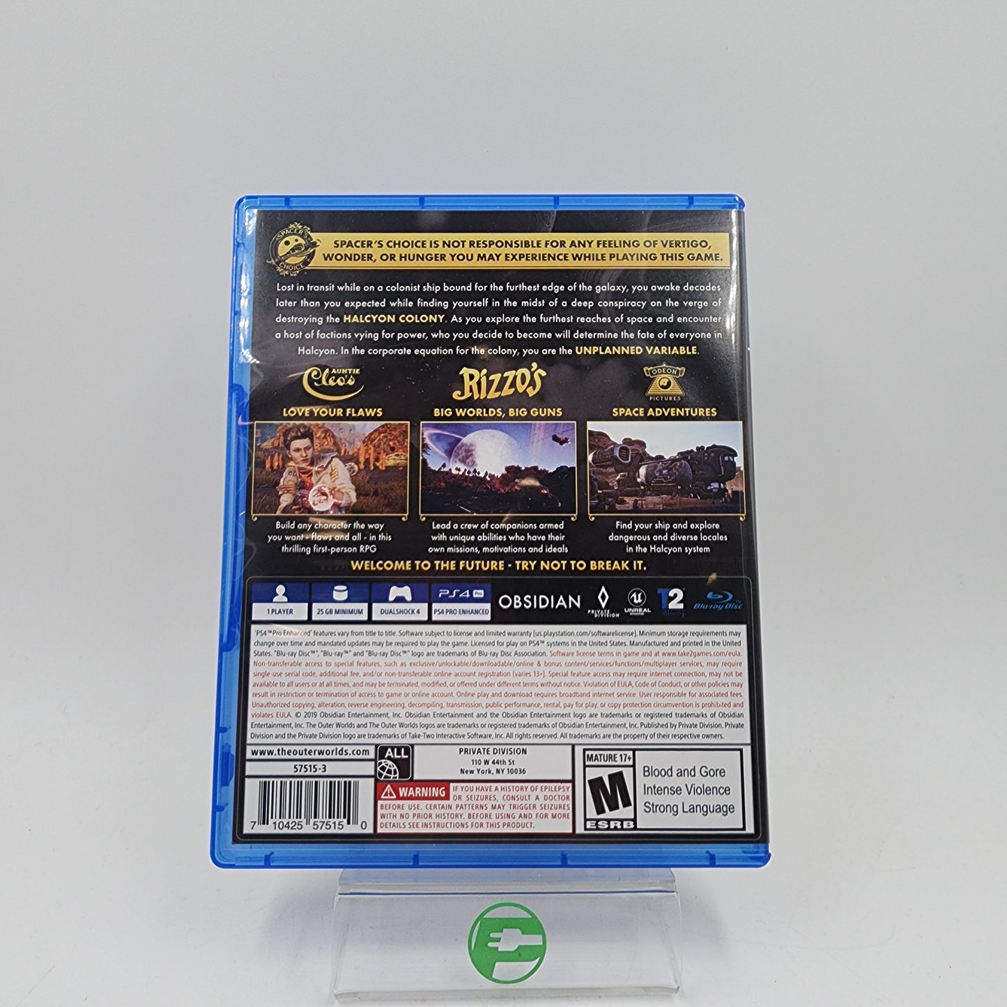 The Outer Worlds (Sony PlayStation 4 PS4, 2019)