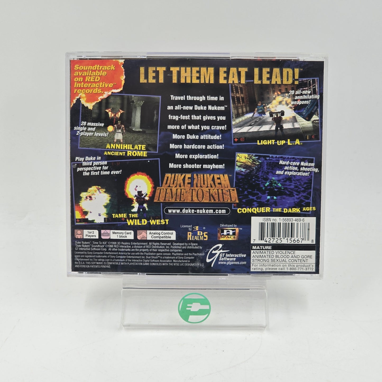 Duke Nukem Time to Kill (Sony PlayStation 1 PS1, 1998)