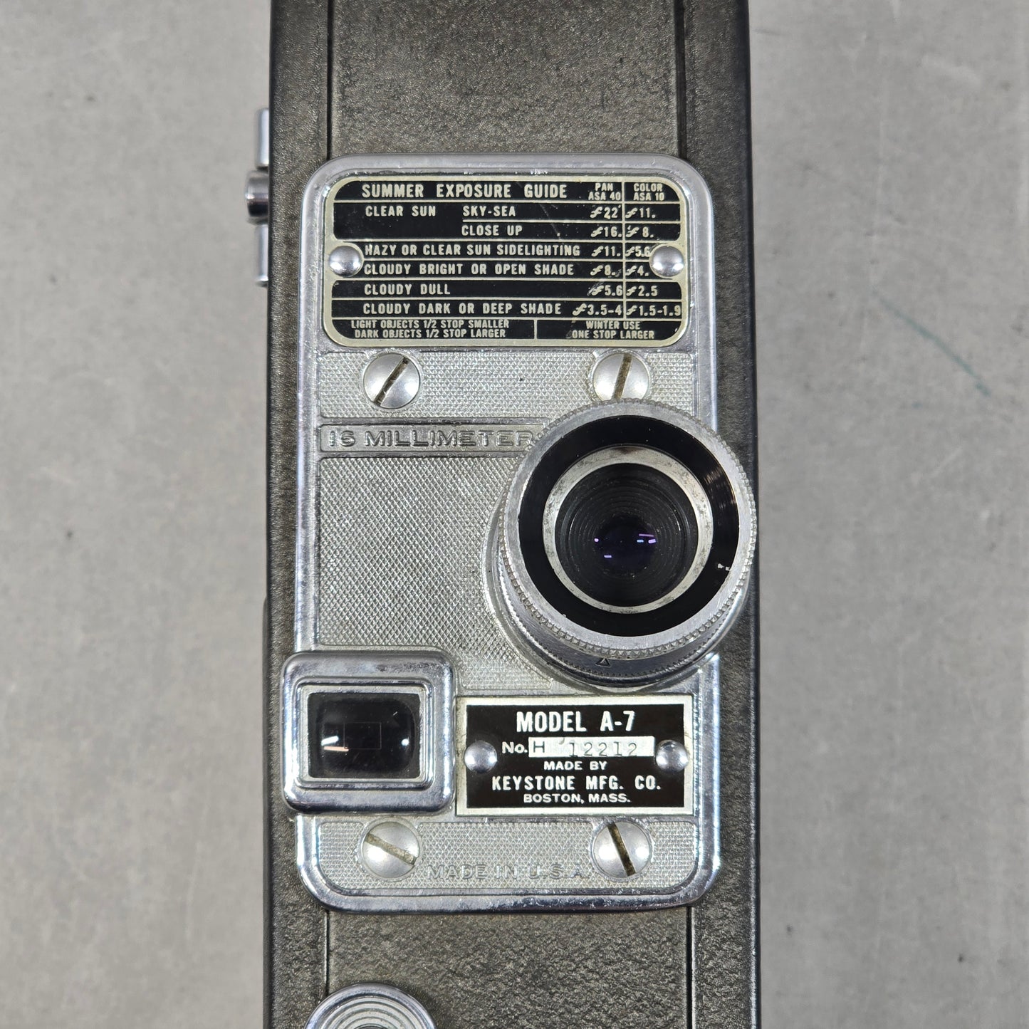 Keystone Model A-7 16mm Movie Camera