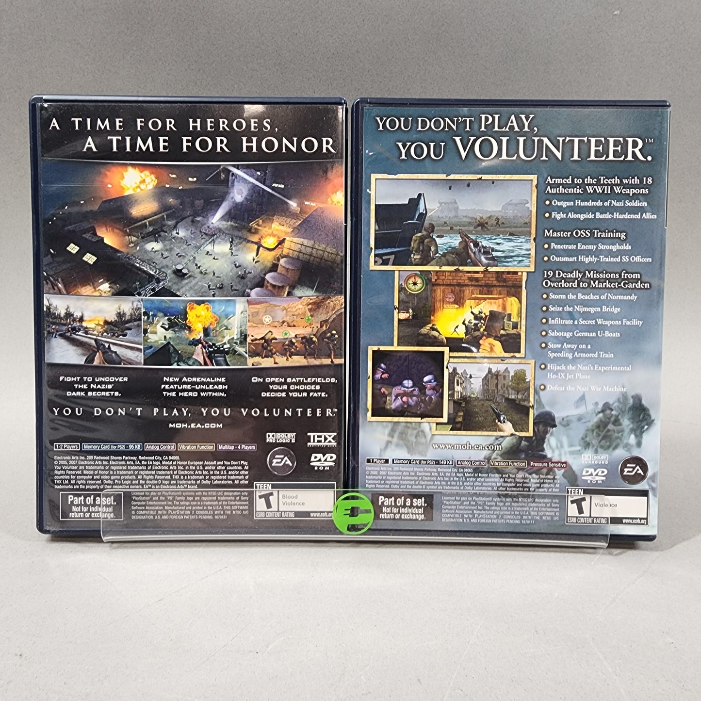 Lot of 2 Sony PlayStation 2 PS2 Games Medal of Honor