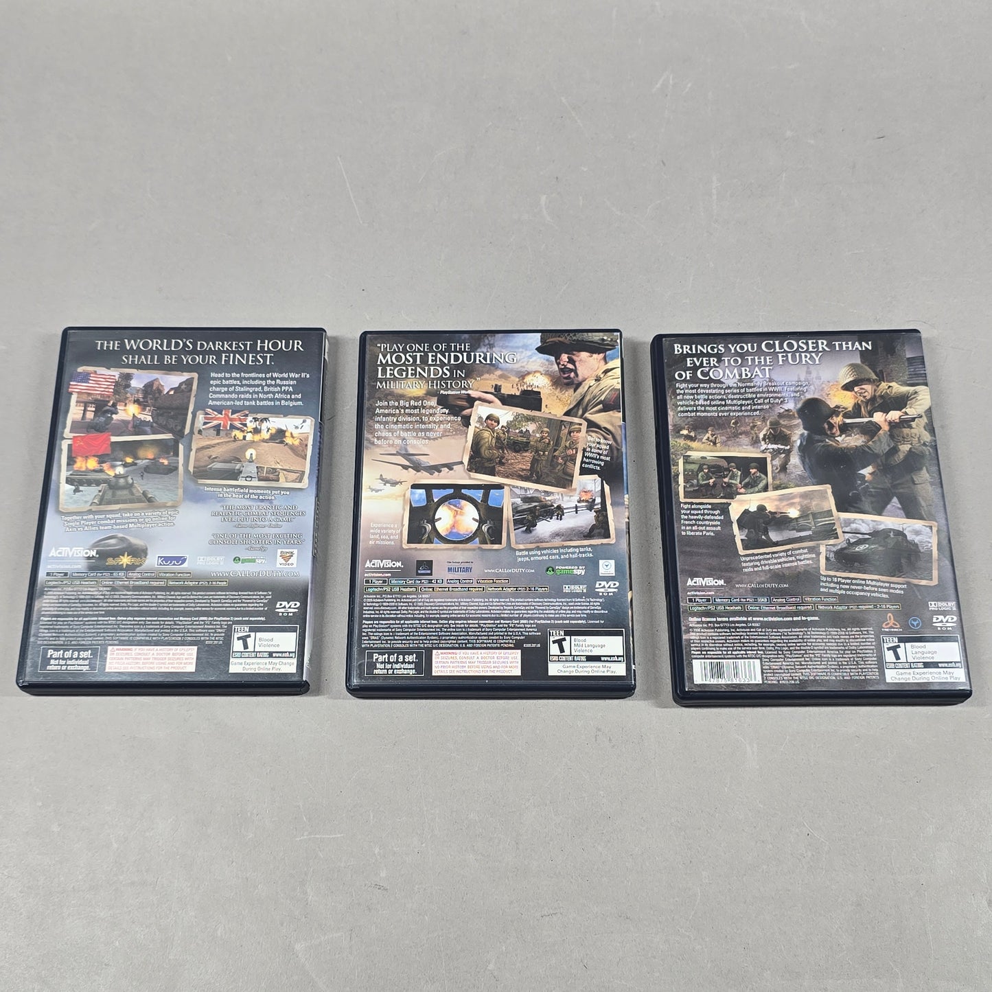 Lot of 3 Sony PlayStation 2 PS2 Games