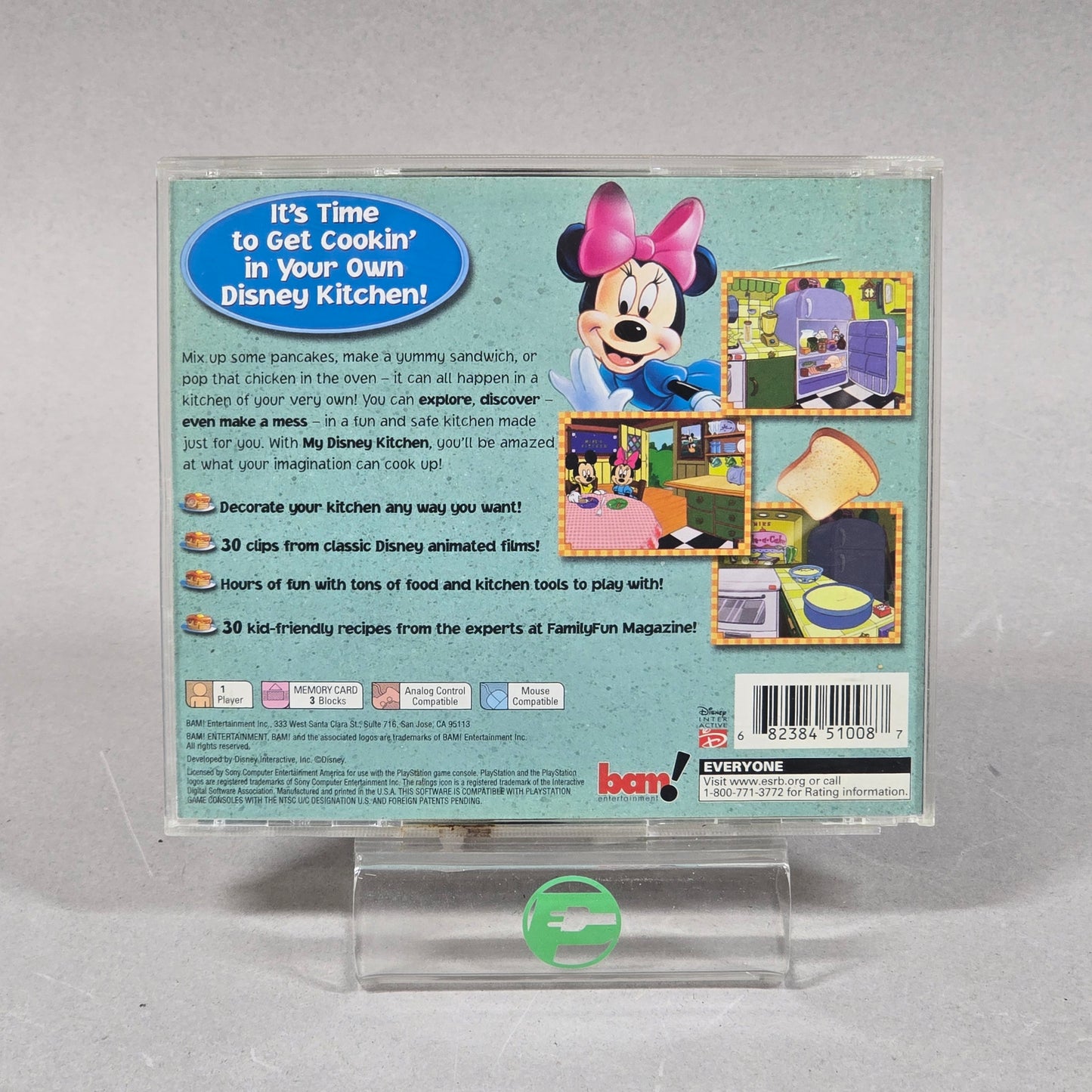My Disney Kitchen (Sony PlayStation 1 PS1, 2002)