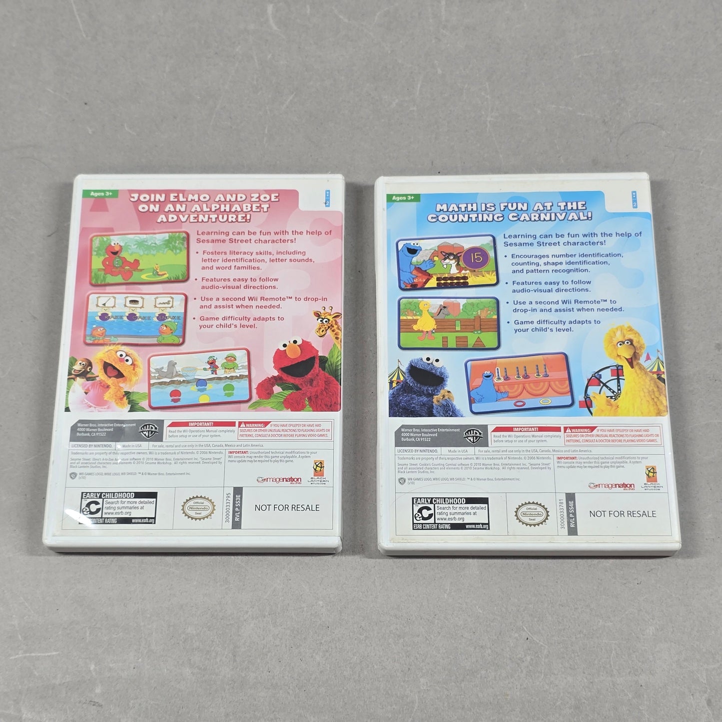 Lot of 2 Nintendo Wii Games