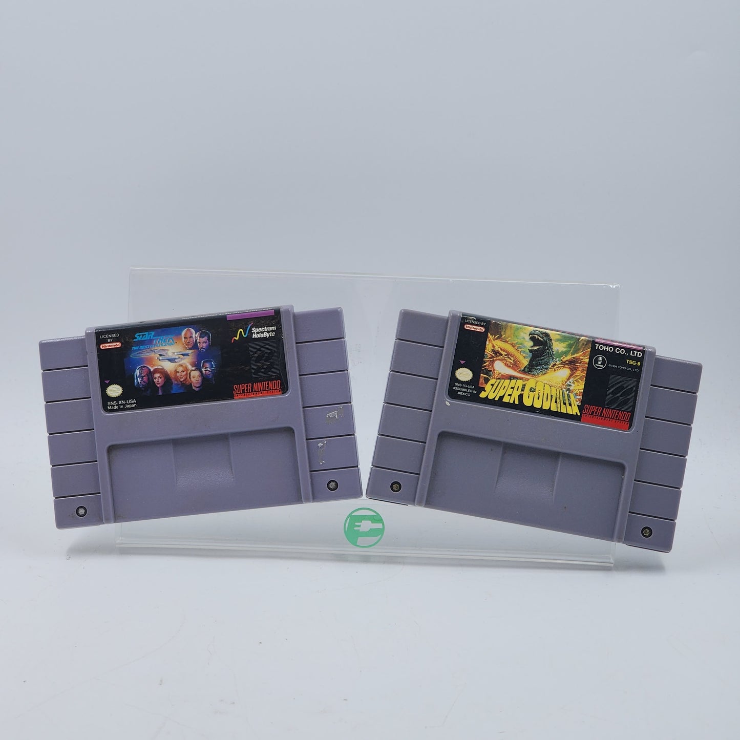 Super Godzilla & Star Trek the Next Generation Lot of 2 Nintendo SNES Games
