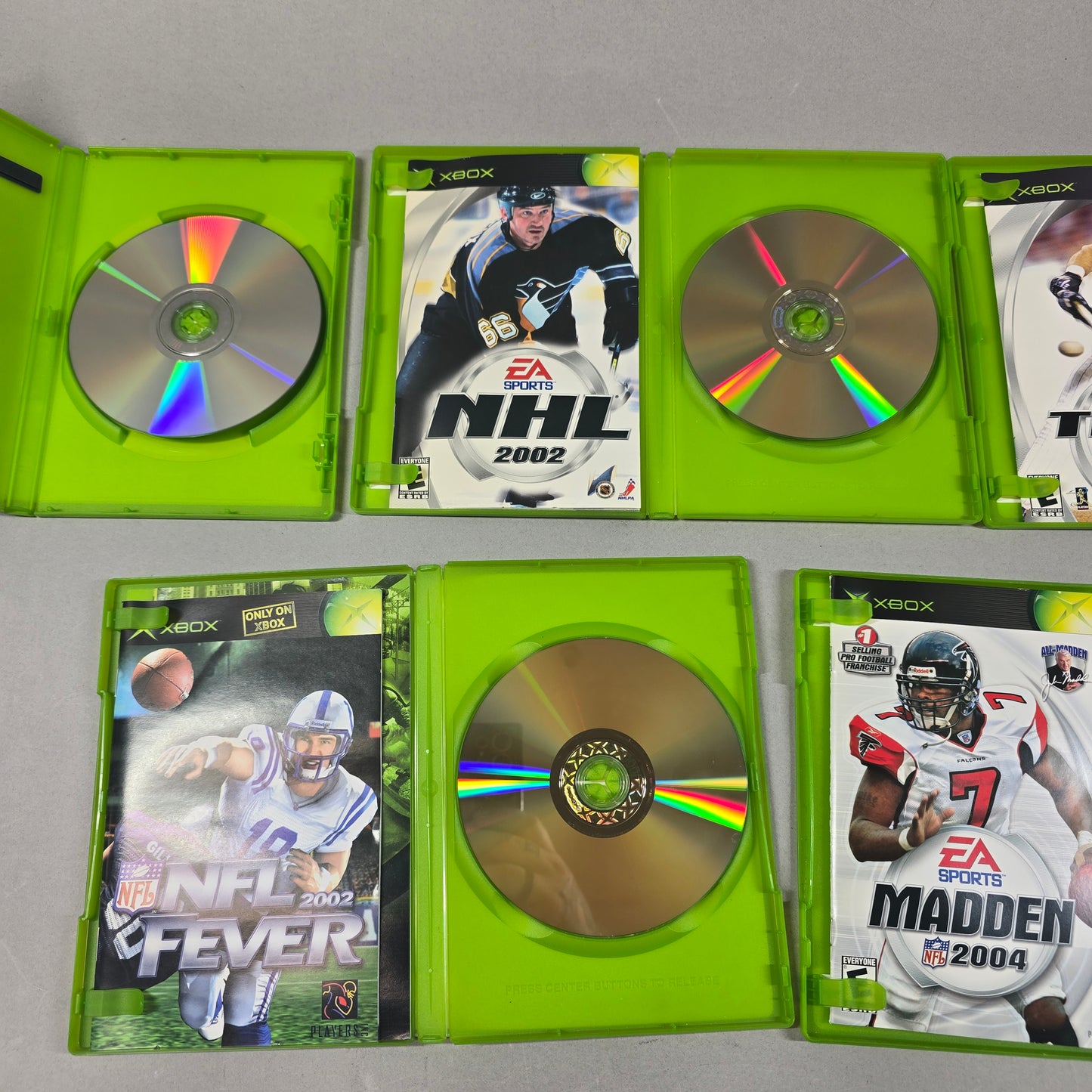 Lot of 5 Microsoft Original Xbox Games Sports Game Bundle